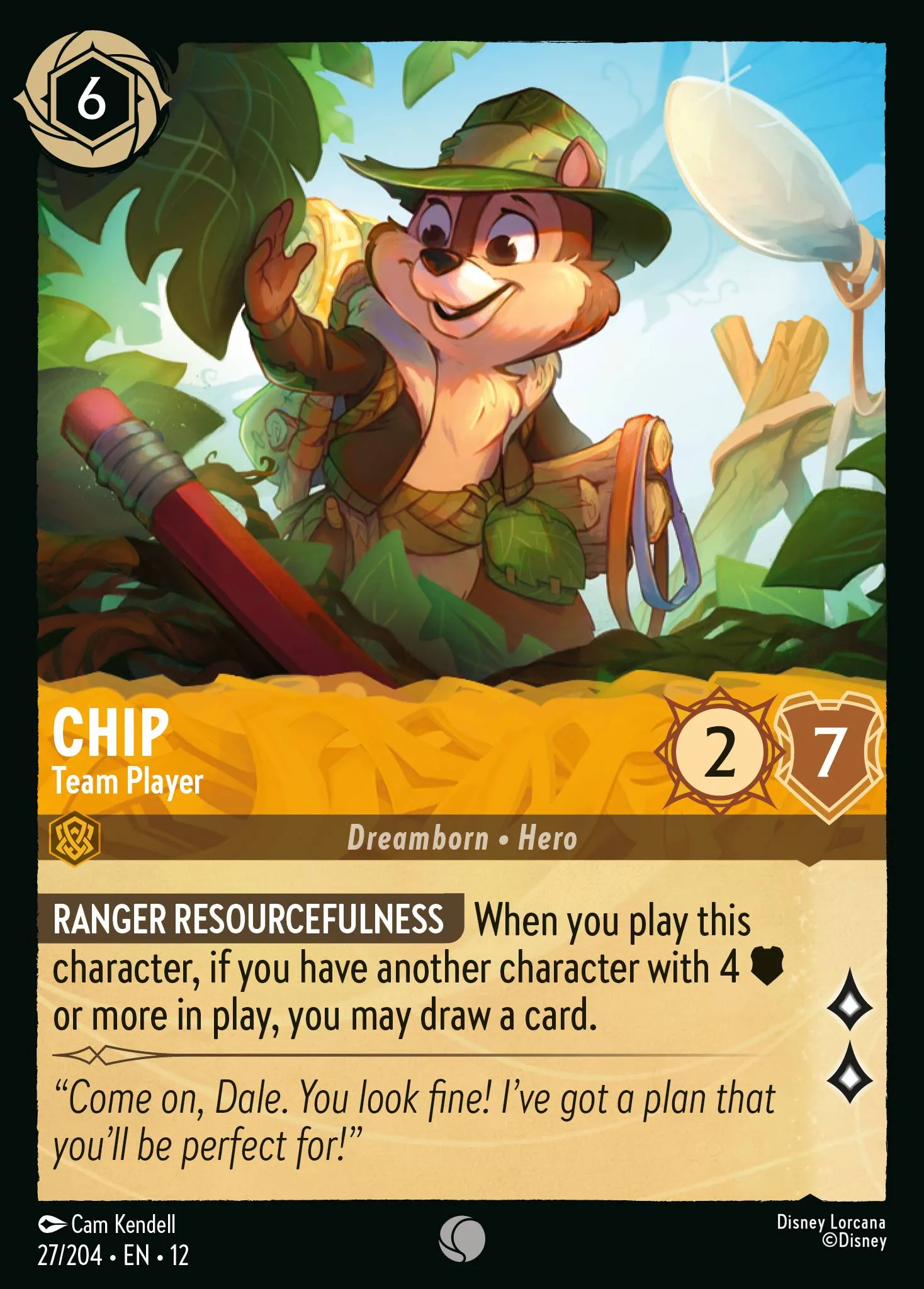 Chip - Team Player · Wilds Unknown 27/224