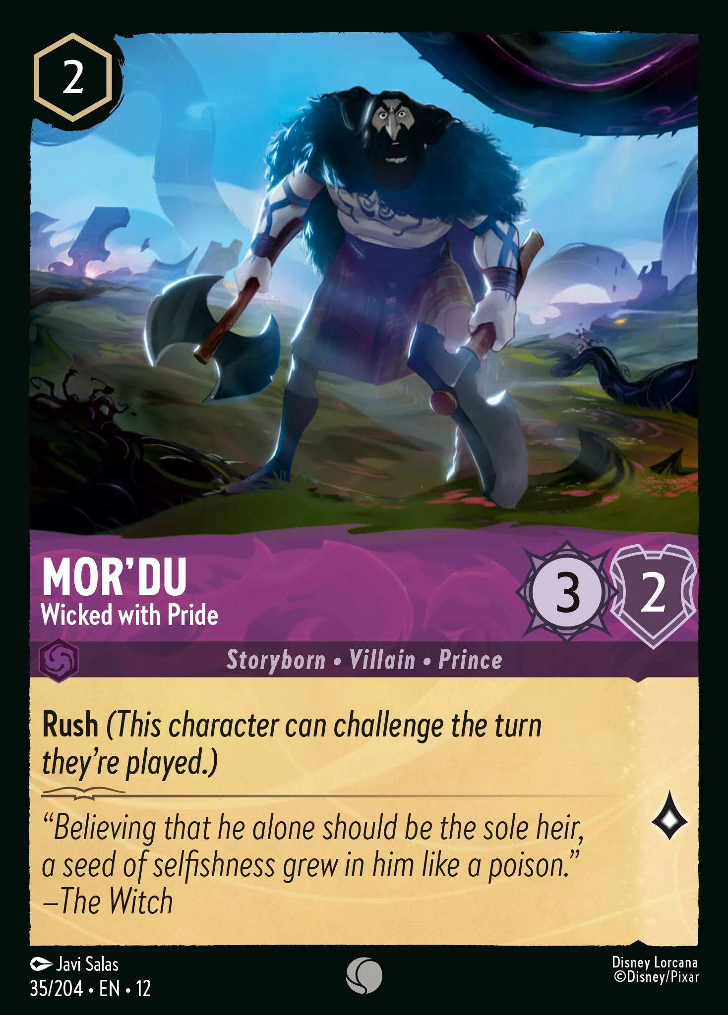Mor'du - Wicked with Pride · Wilds Unknown 35/224