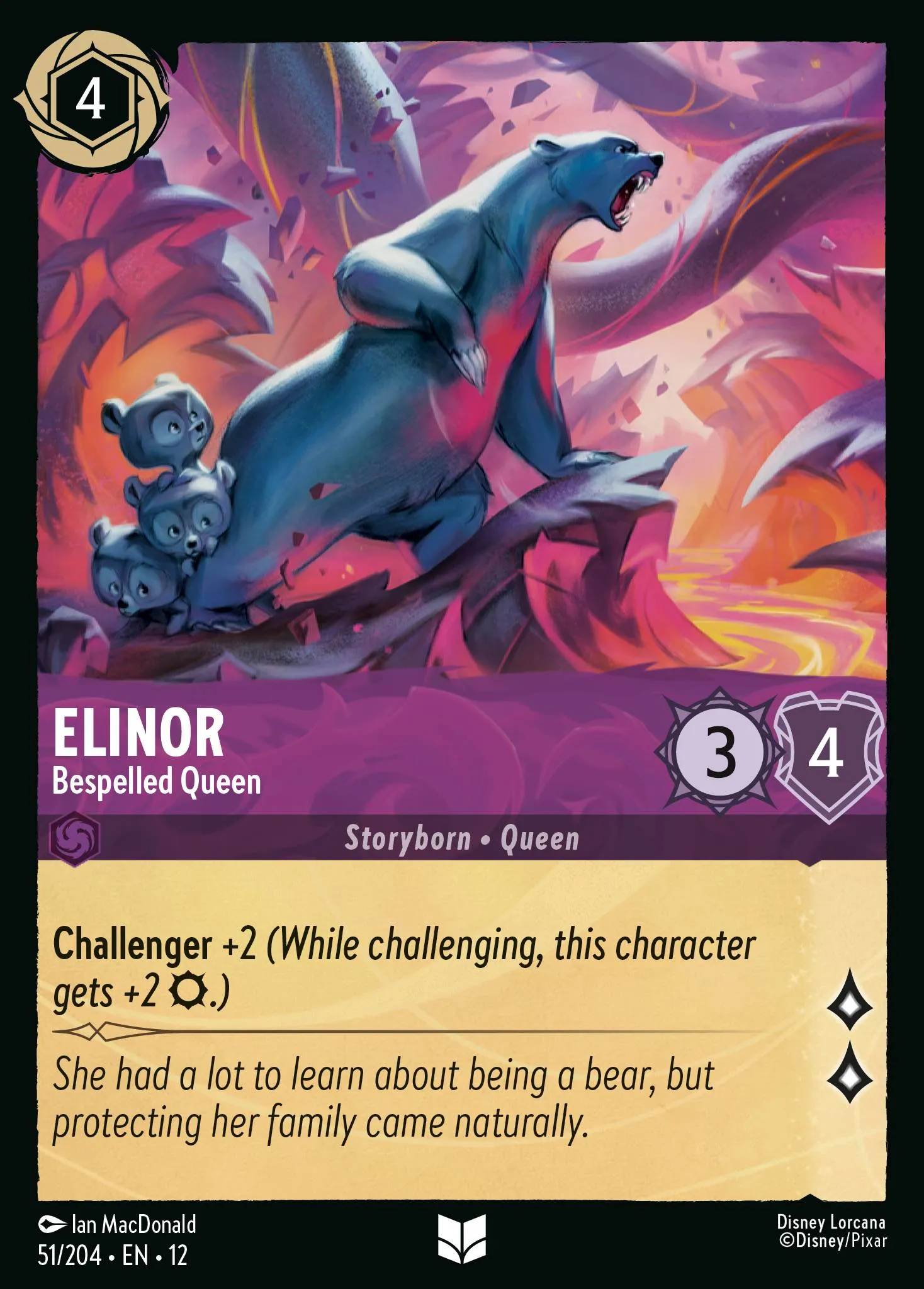 Elinor - Bespelled Queen · Wilds Unknown 51/224