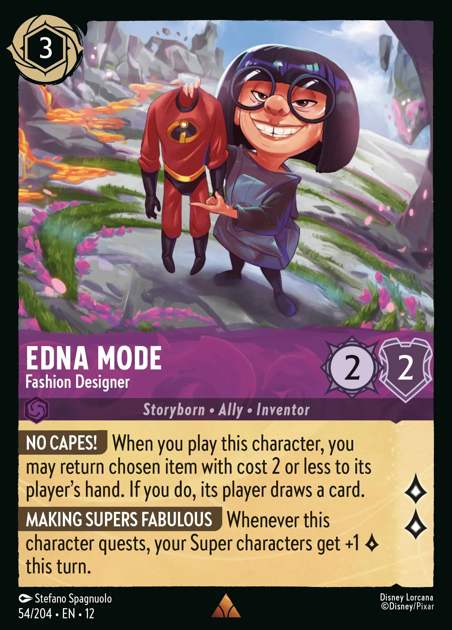 Edna Mode - Fashion Designer · Wilds Unknown 54/224