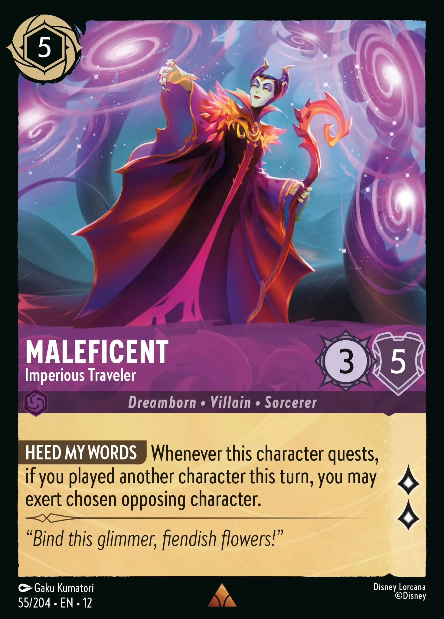 Maleficent - Imperious Traveler · Wilds Unknown 55/224
