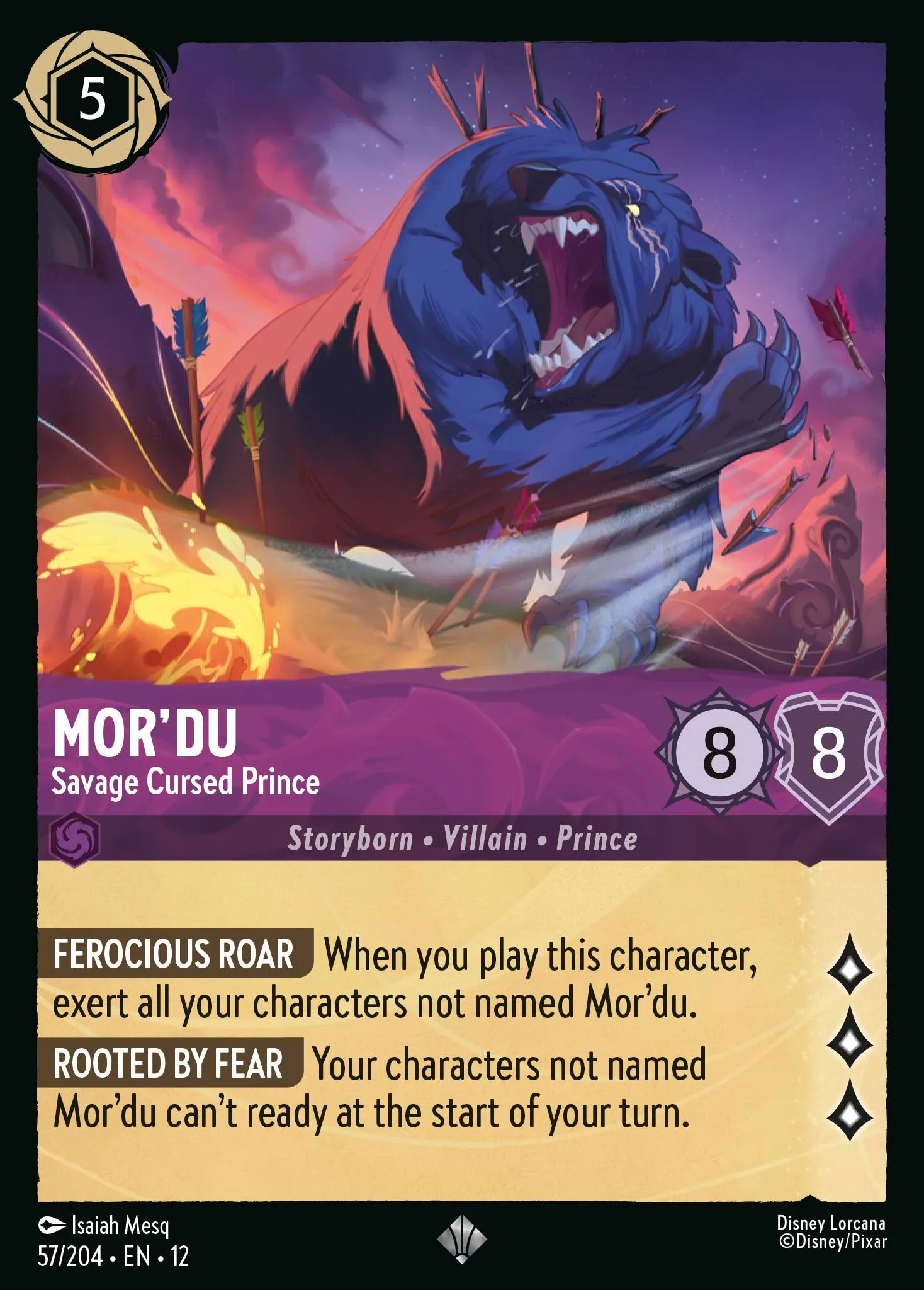 Mor'du - Savage Cursed Prince · Wilds Unknown 57/224