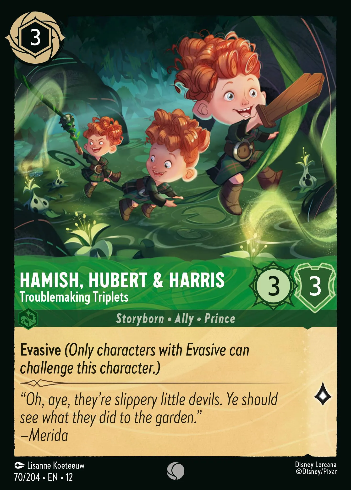 Hamish, Hubert & Harris - Troublemaking Triplets · Wilds Unknown 70/224