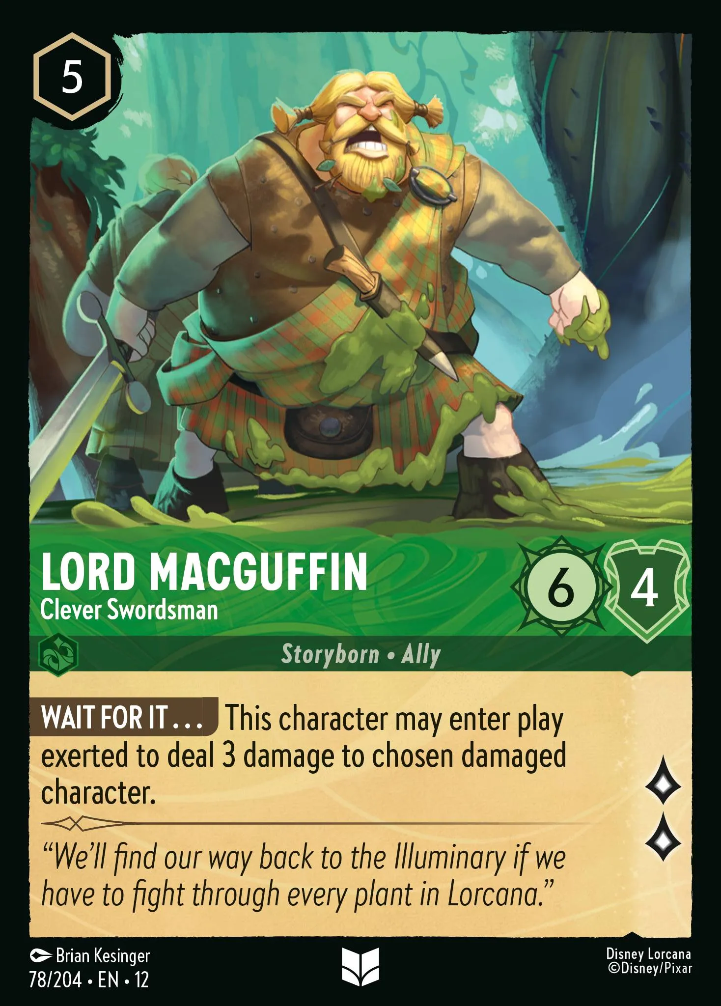Lord MacGuffin - Clever Swordsman · Wilds Unknown 78/224