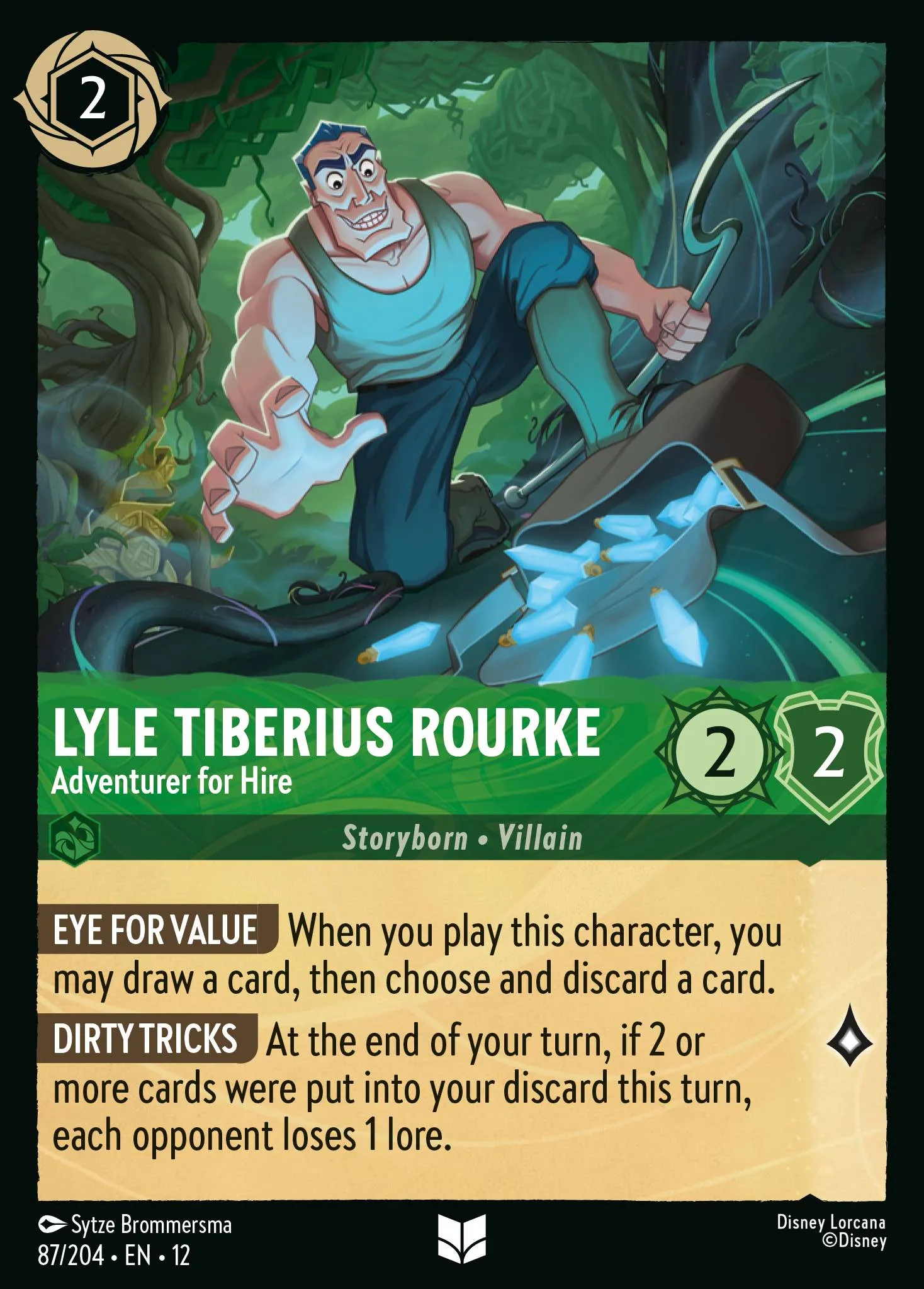 Lyle Tiberius Rourke - Adventurer for Hire · Wilds Unknown 87/224