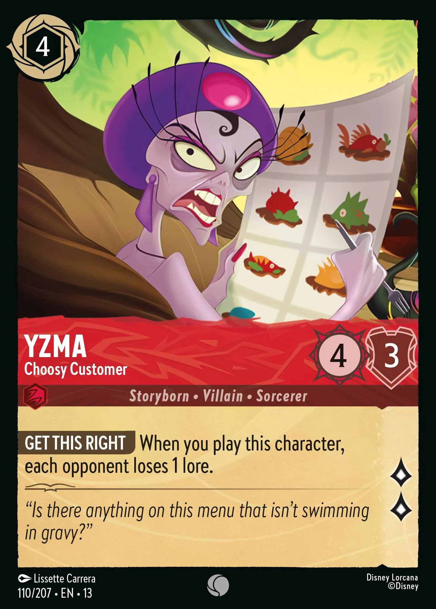 Yzma - Choosy Customer · Attack of the Vine! 110/227