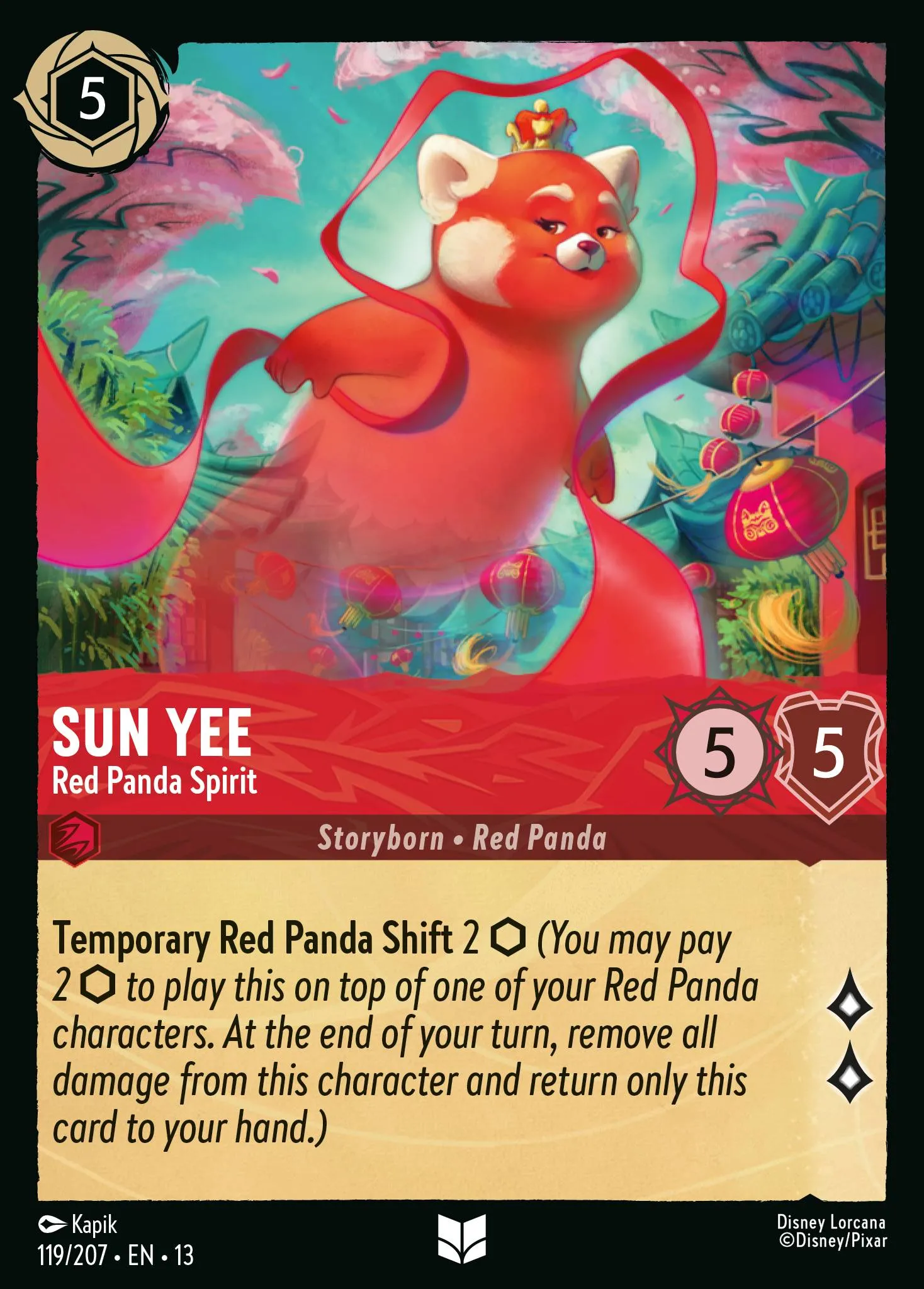 Sun Yee - Red Panda Spirit · Attack of the Vine! 119/227