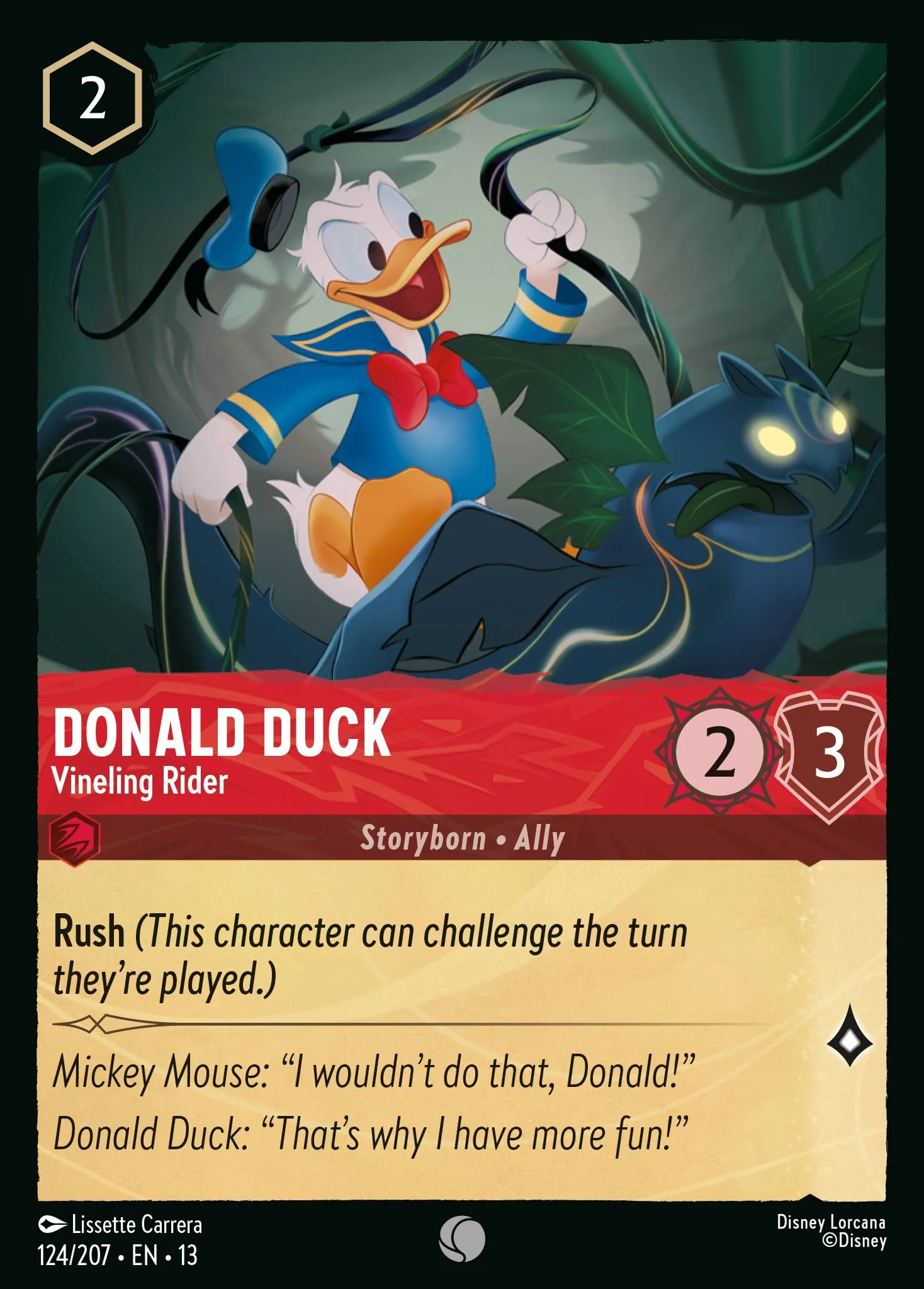 Donald Duck - Vineling Rider · Attack of the Vine! 124/227