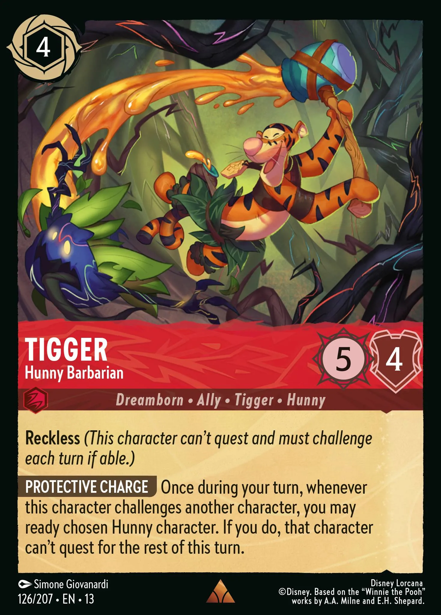 Tigger - Hunny Barbarian · Attack of the Vine! 126/227