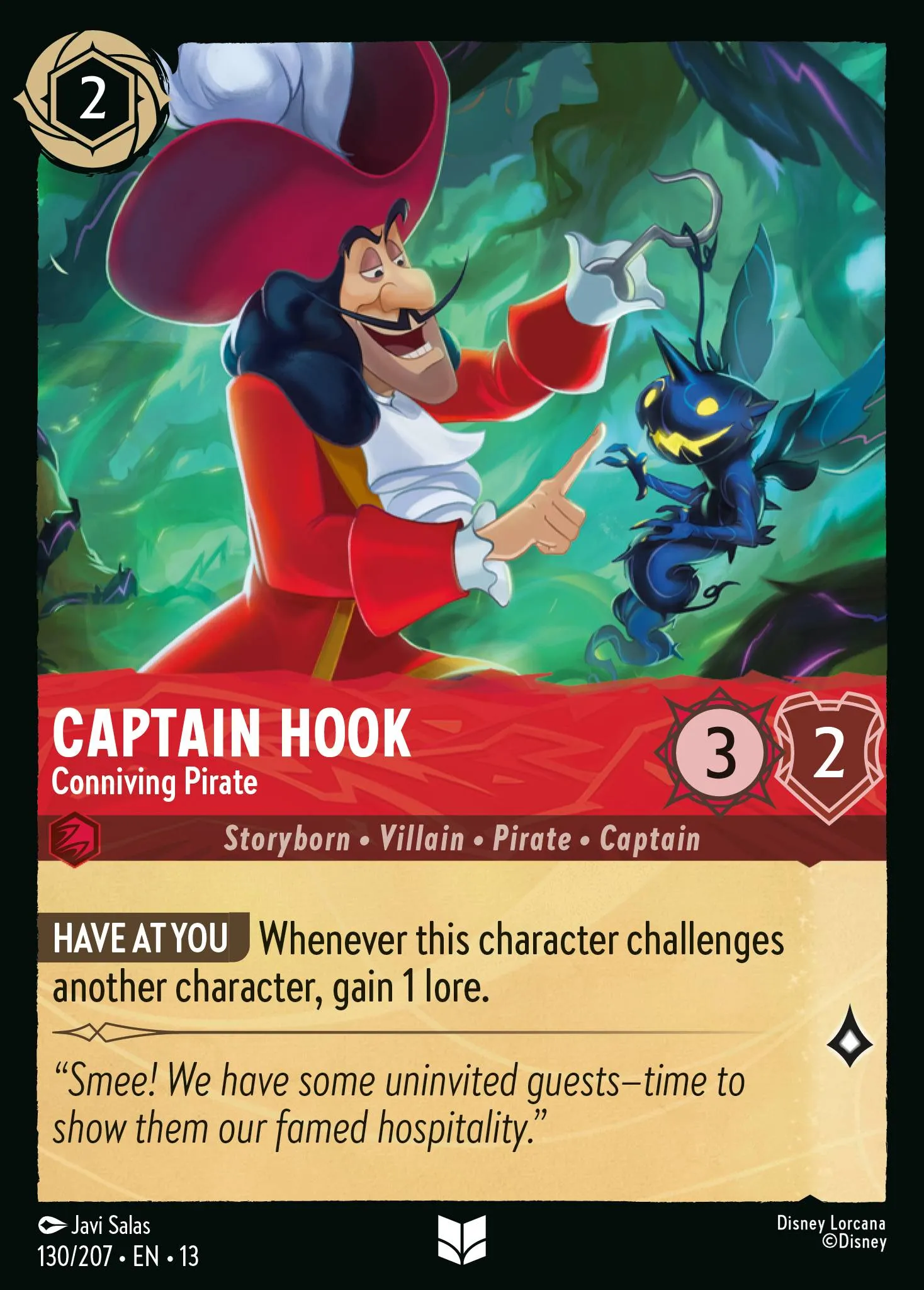 Captain Hook - Conniving Pirate · Attack of the Vine! 130/227