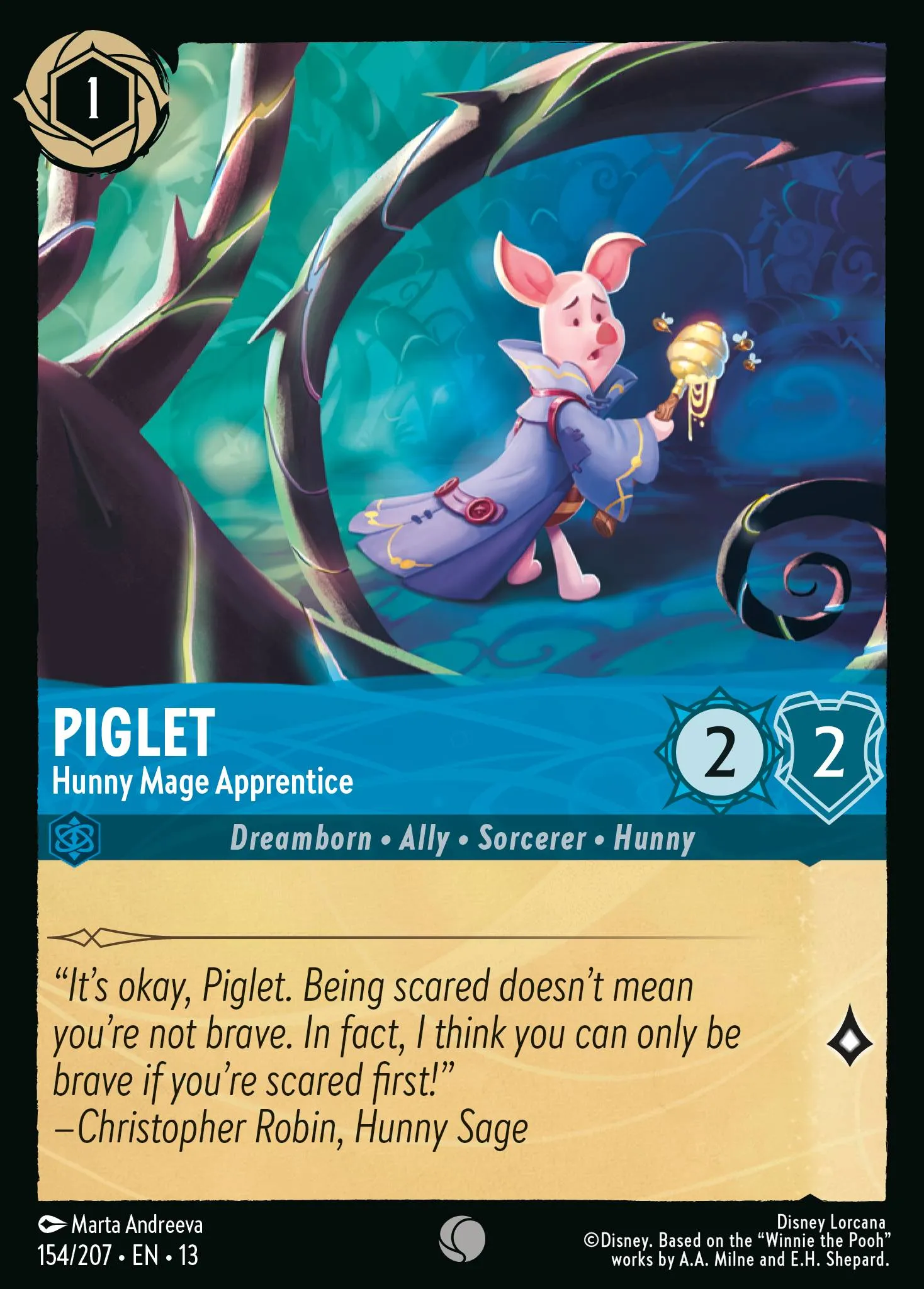 Piglet - Hunny Mage Apprentice · Attack of the Vine! 154/227