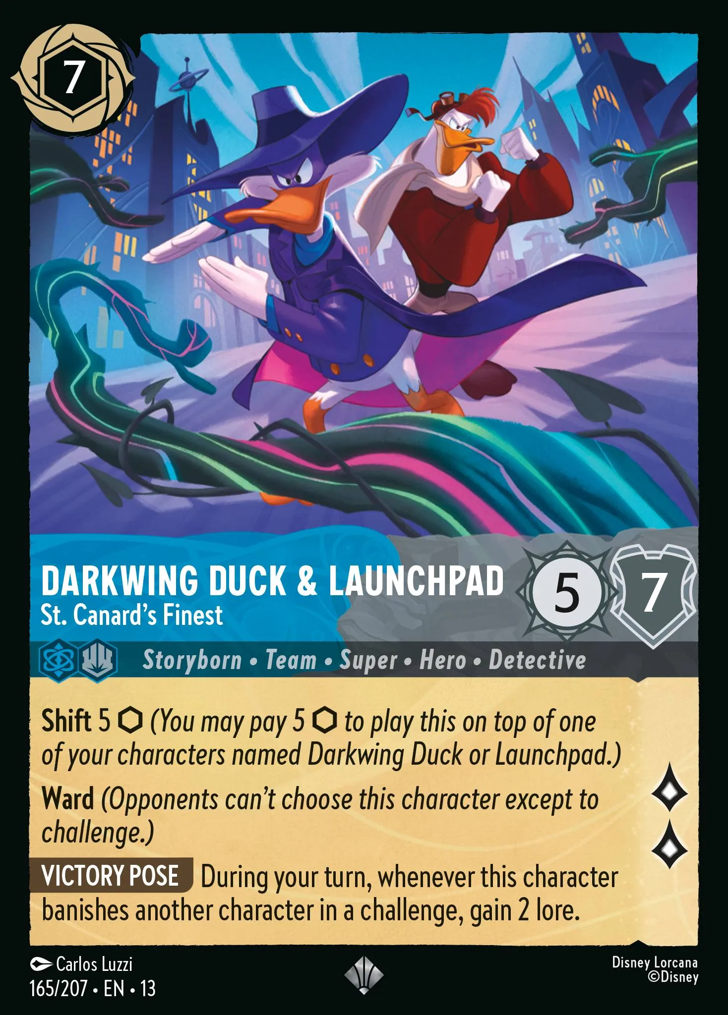 Darkwing Duck & Launchpad - St. Canard's Finest · Attack of the Vine! 165/227