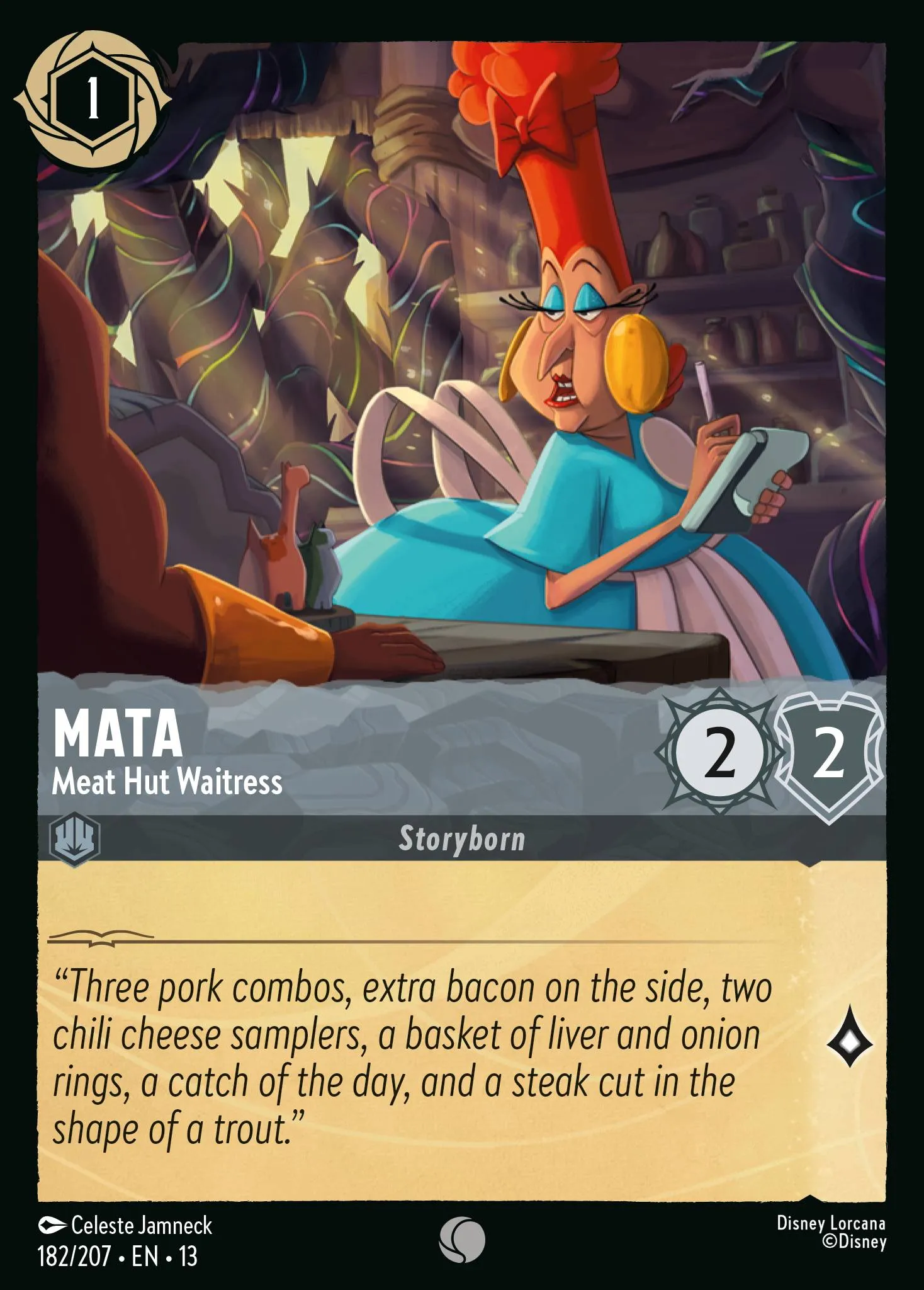 Mata - Meat Hut Waitress · Attack of the Vine! 182/227