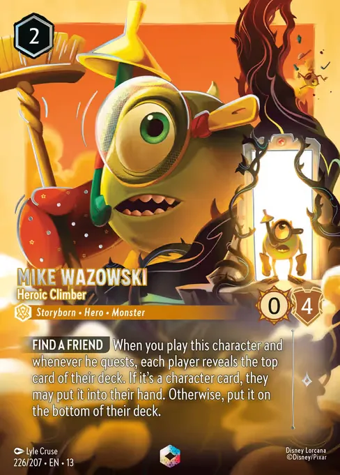 Mike Wazowski - Heroic Climber · Attack of the Vine! 226/227