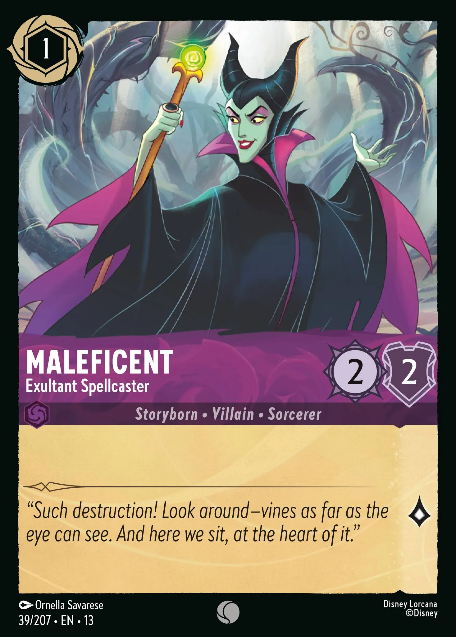 Maleficent - Exultant Spellcaster · Attack of the Vine! 39/227