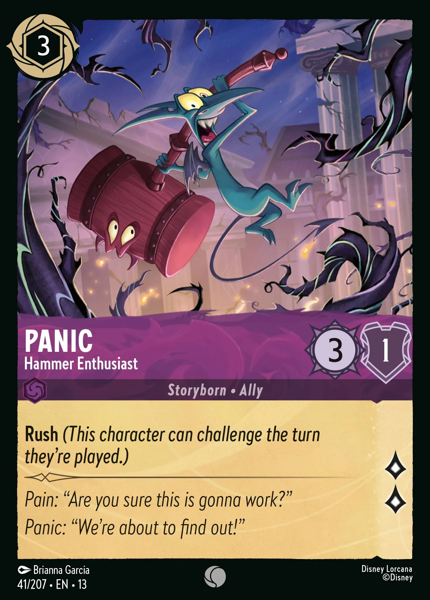 Panic - Hammer Enthusiast · Attack of the Vine! 41/227