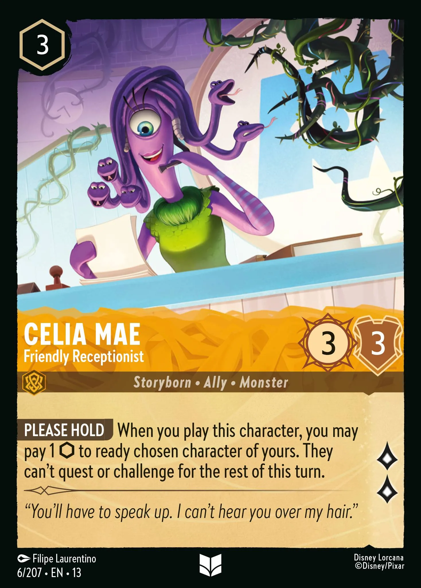 Celia Mae - Friendly Receptionist · Attack of the Vine! 6/227