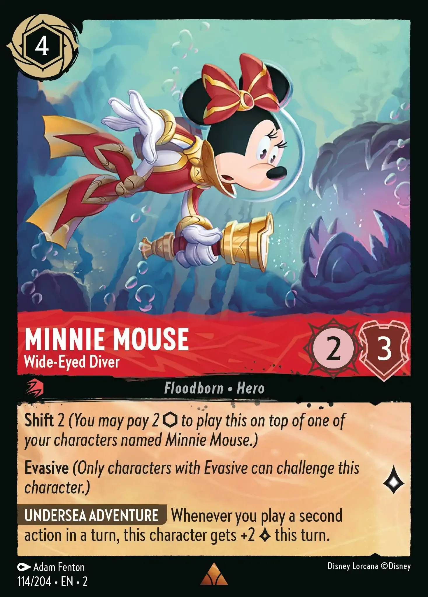 Minnie Mouse - Wide-Eyed Diver · Rise of the Floodborn 114/204