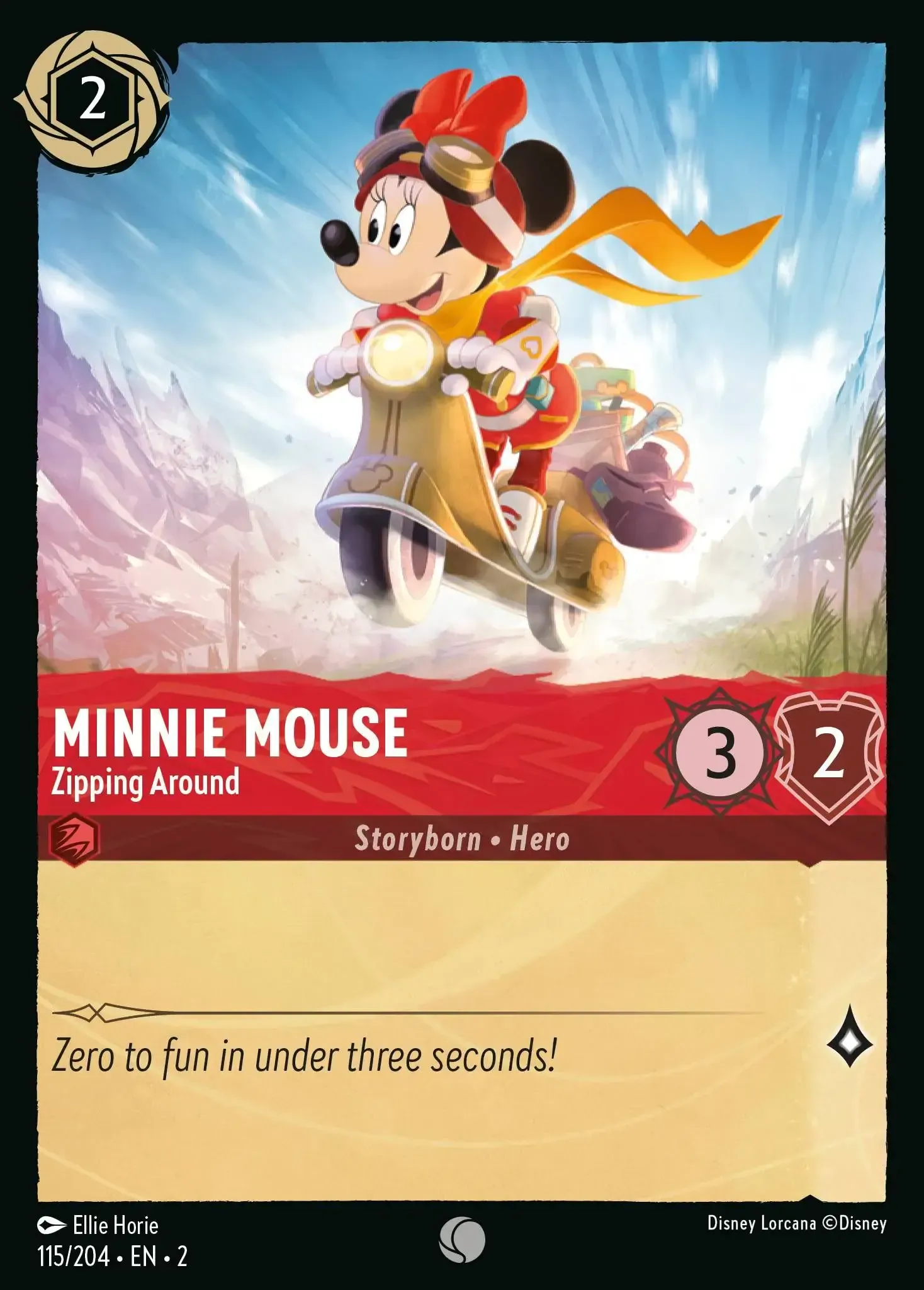 Minnie Mouse - Zipping Around · Rise of the Floodborn 115/204