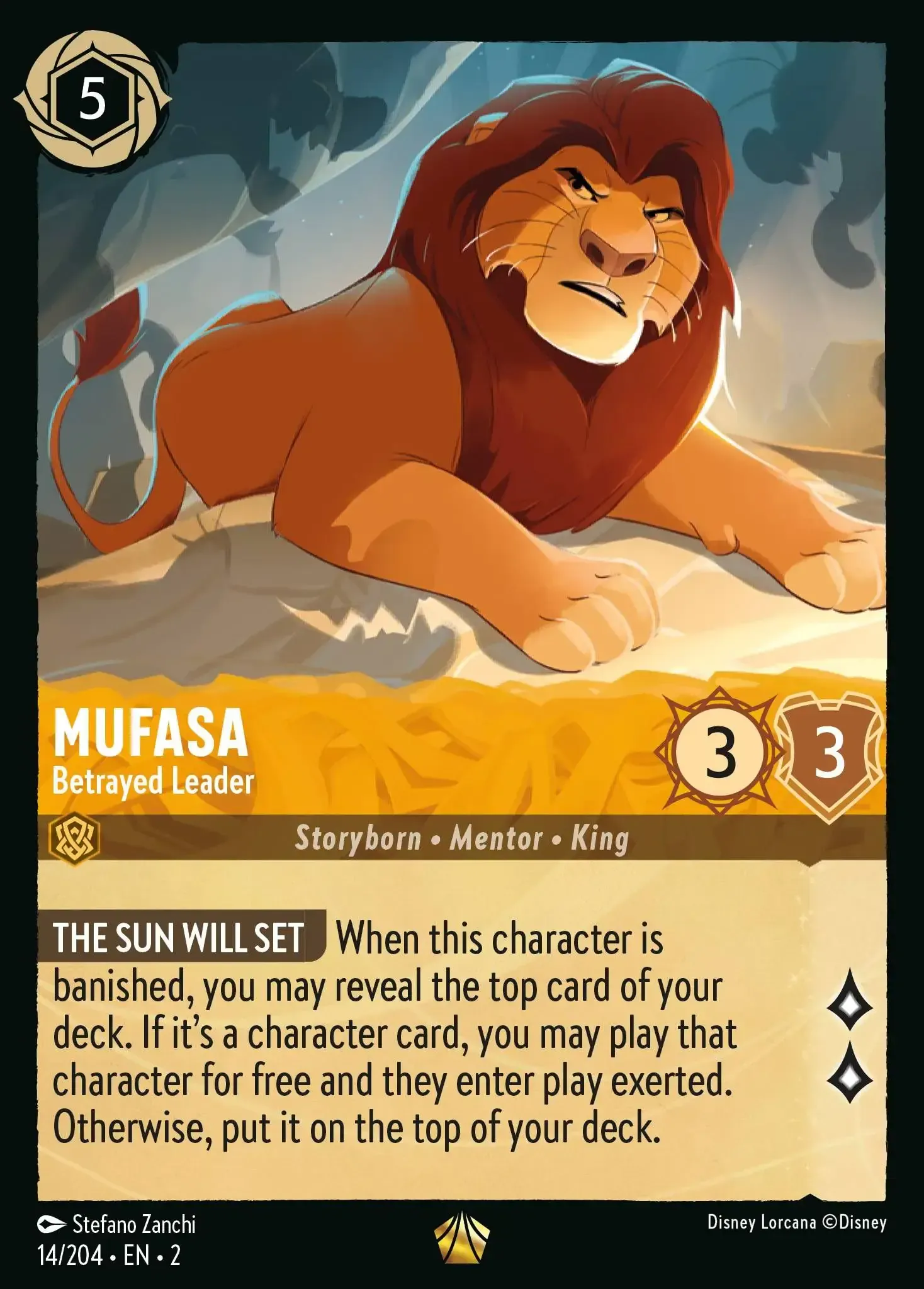 Mufasa - Betrayed Leader · Rise of the Floodborn 14/204