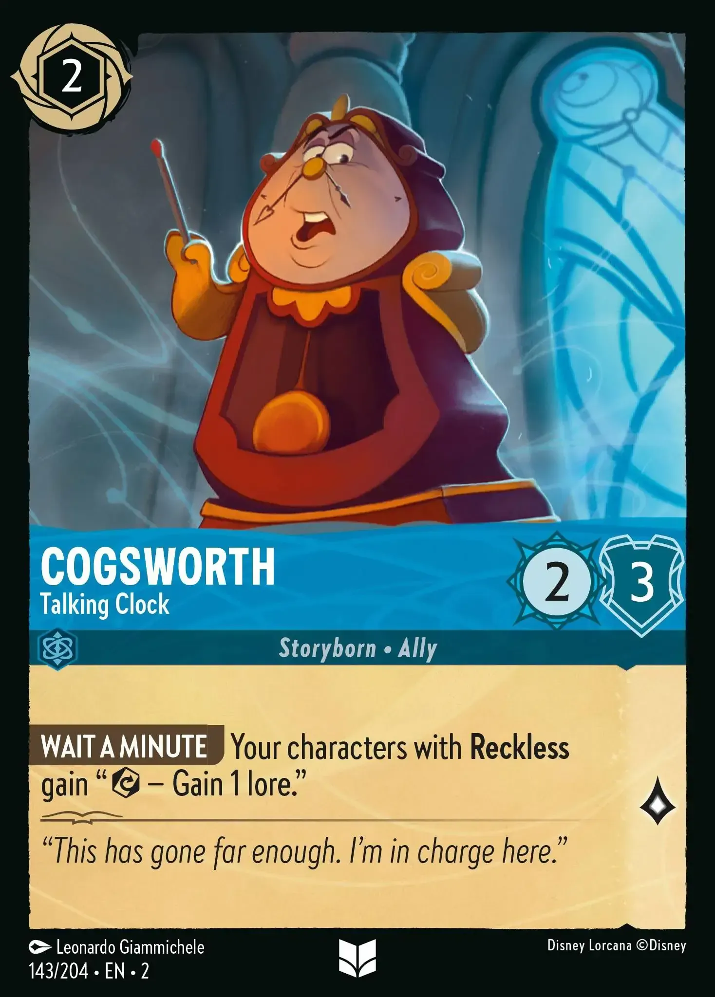 Cogsworth - Talking Clock · Rise of the Floodborn 143/204