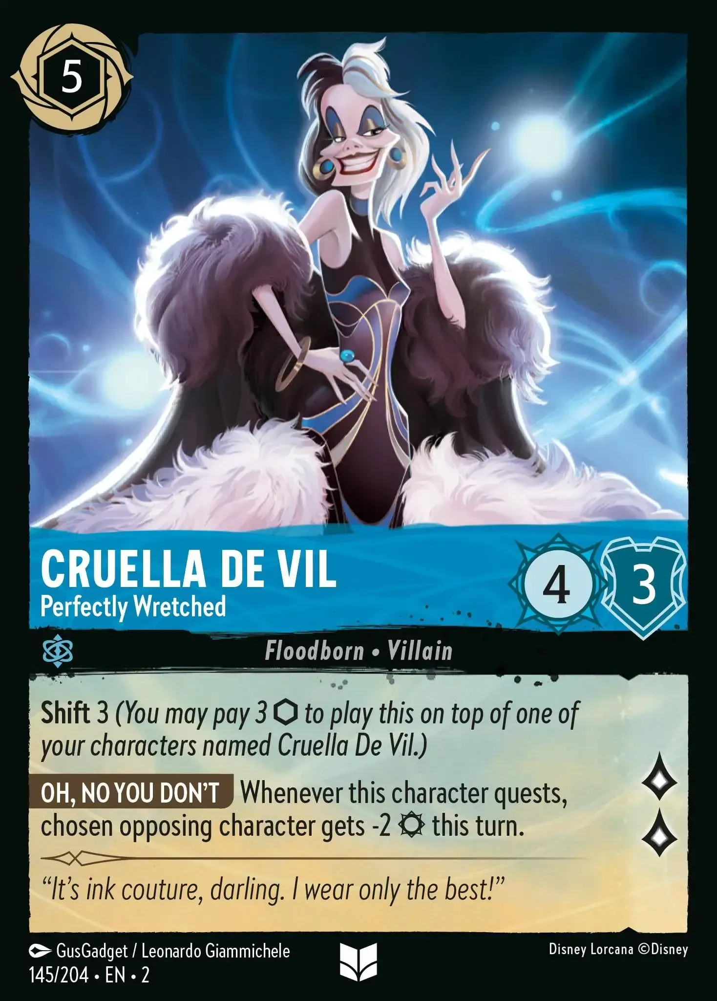 Cruella De Vil - Perfectly Wretched · Rise of the Floodborn 145/204