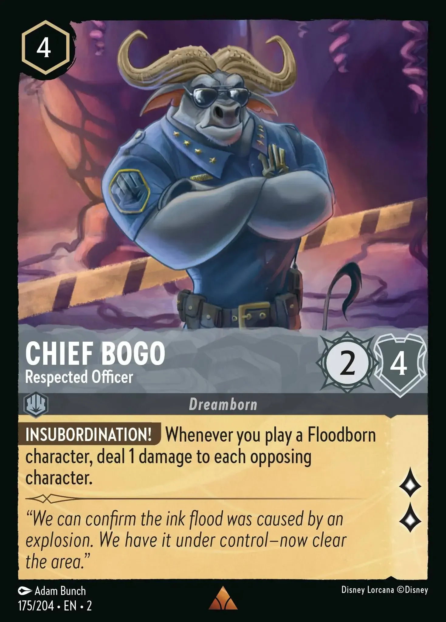 Chief Bogo - Respected Officer · Rise of the Floodborn 175/204