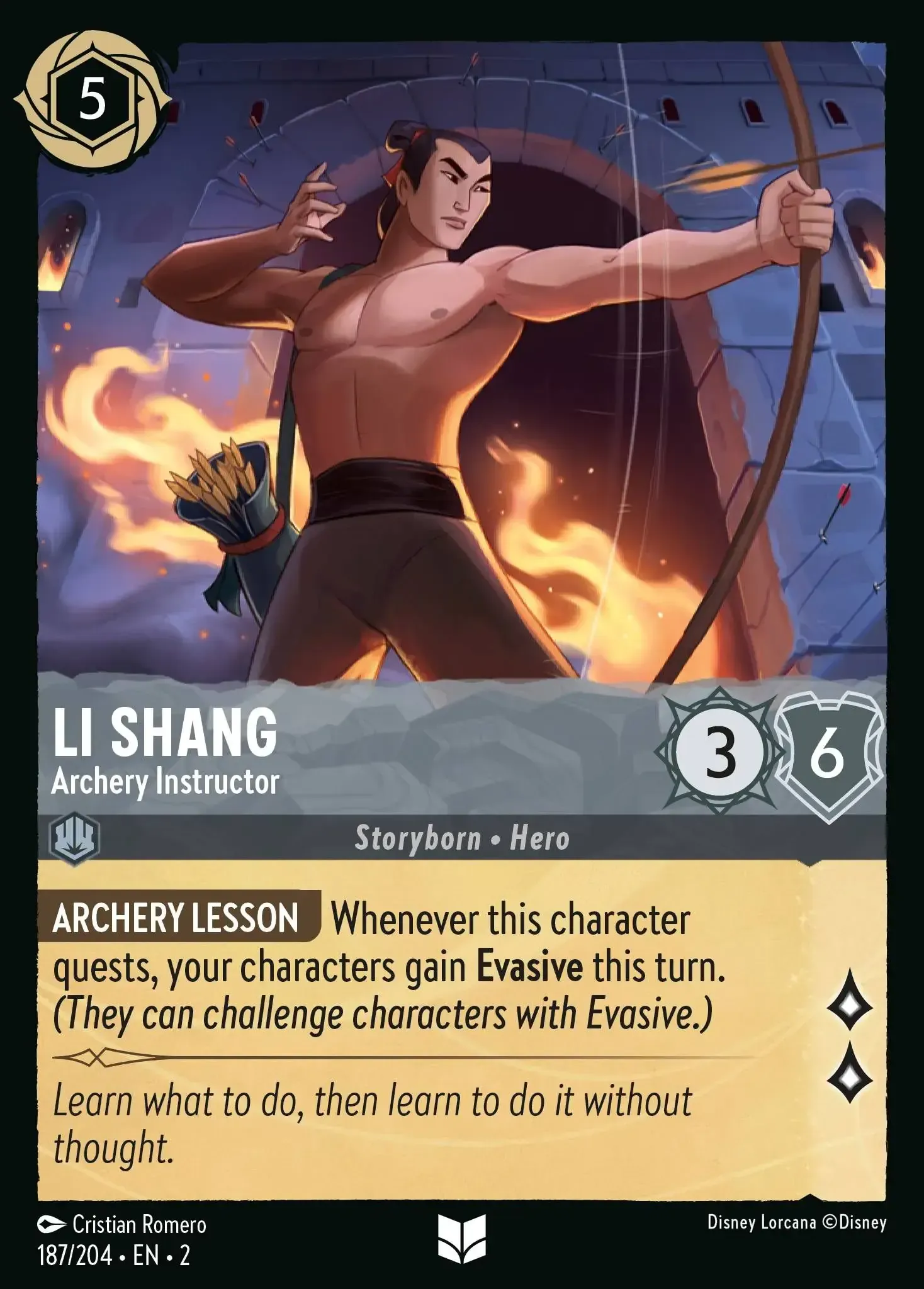 Li Shang - Archery Instructor · Rise of the Floodborn 187/204