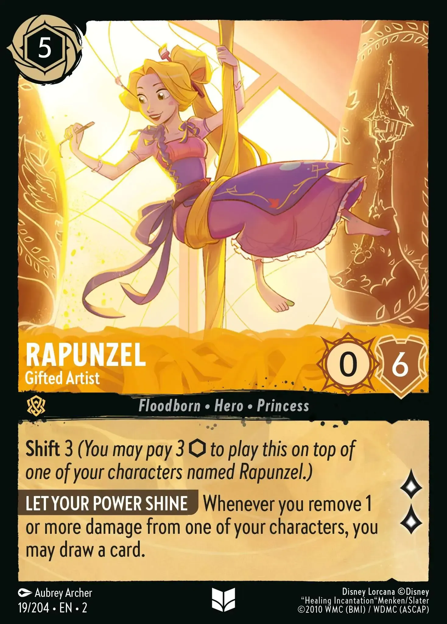 Rapunzel - Gifted Artist · Rise of the Floodborn 19/204