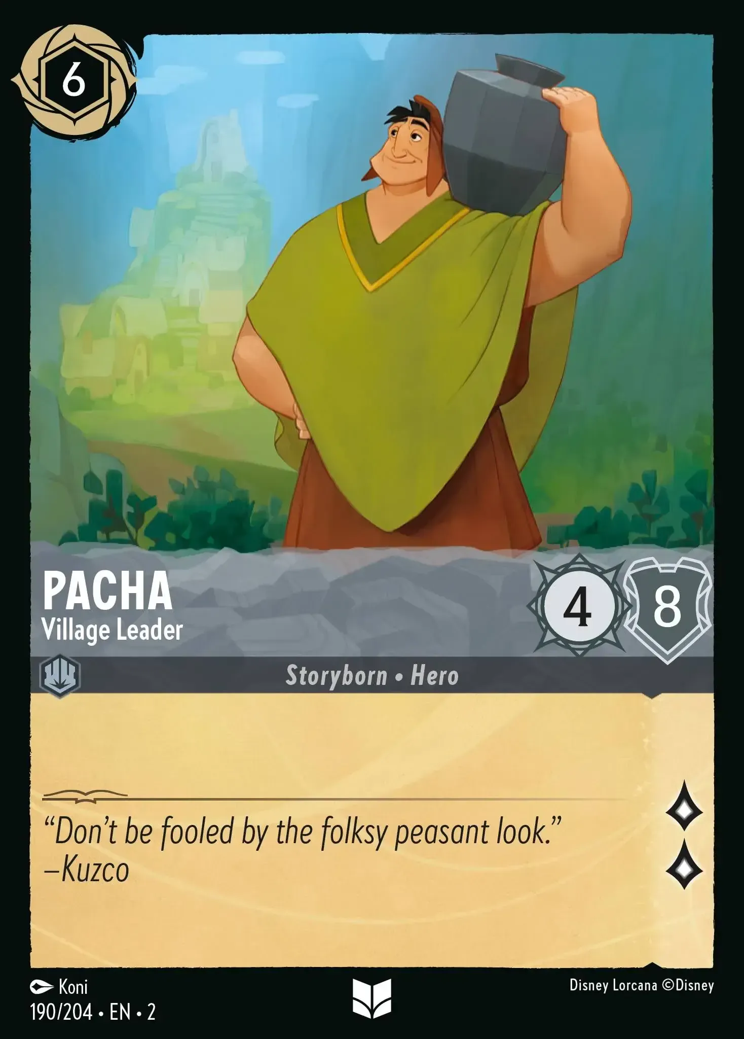 Pacha - Village Leader · Rise of the Floodborn 190/204