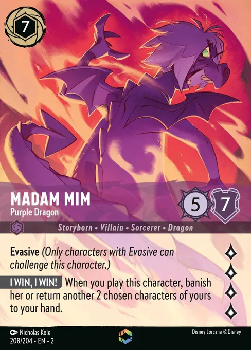 Madam Mim - Purple Dragon · Rise of the Floodborn 208/204
