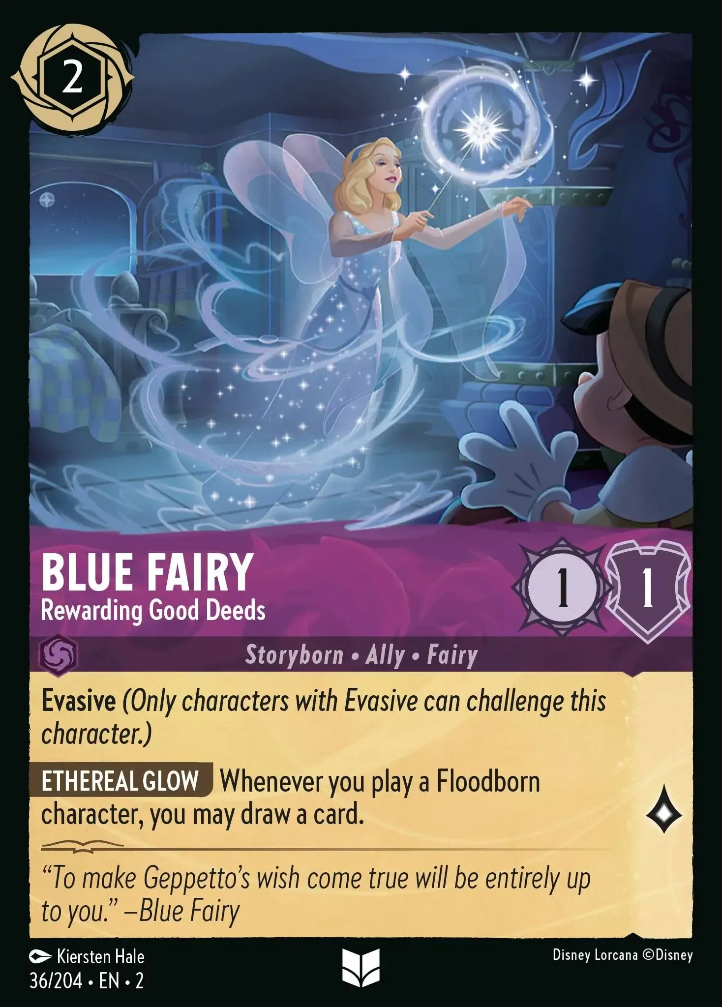 Blue Fairy - Rewarding Good Deeds · Rise of the Floodborn 36/204