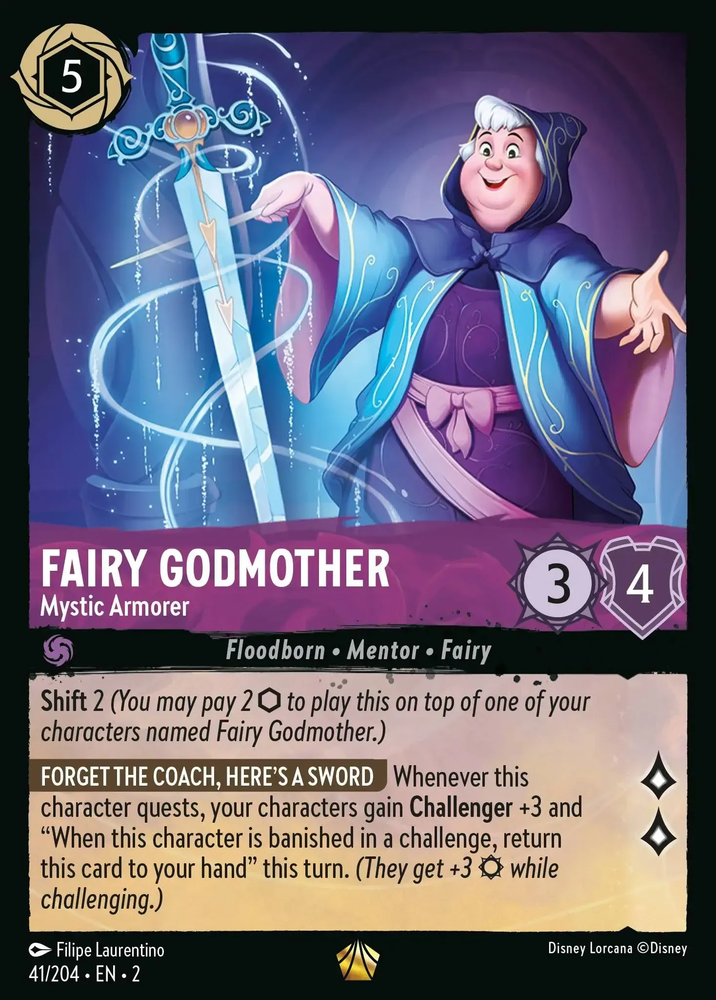 Fairy Godmother - Mystic Armorer · Rise of the Floodborn 41/204