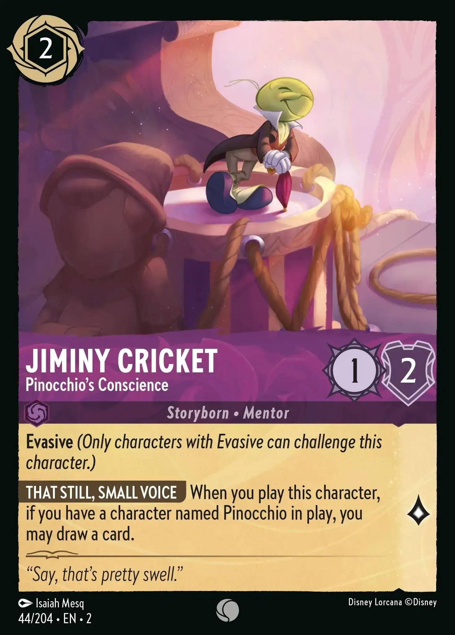 Jiminy Cricket - Pinocchio's Conscience · Rise of the Floodborn 44/204