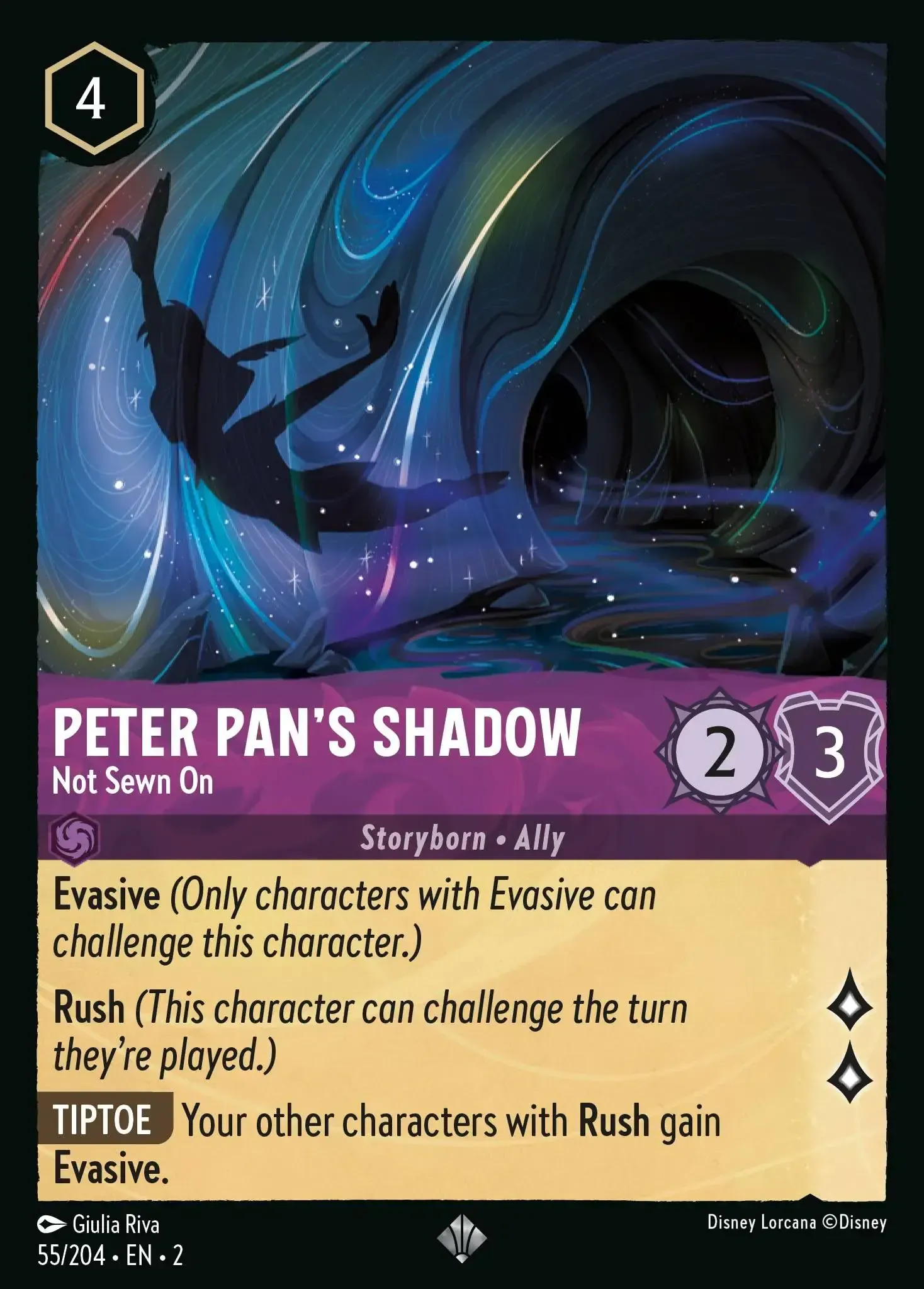 Peter Pan's Shadow - Not Sewn On · Rise of the Floodborn 55/204