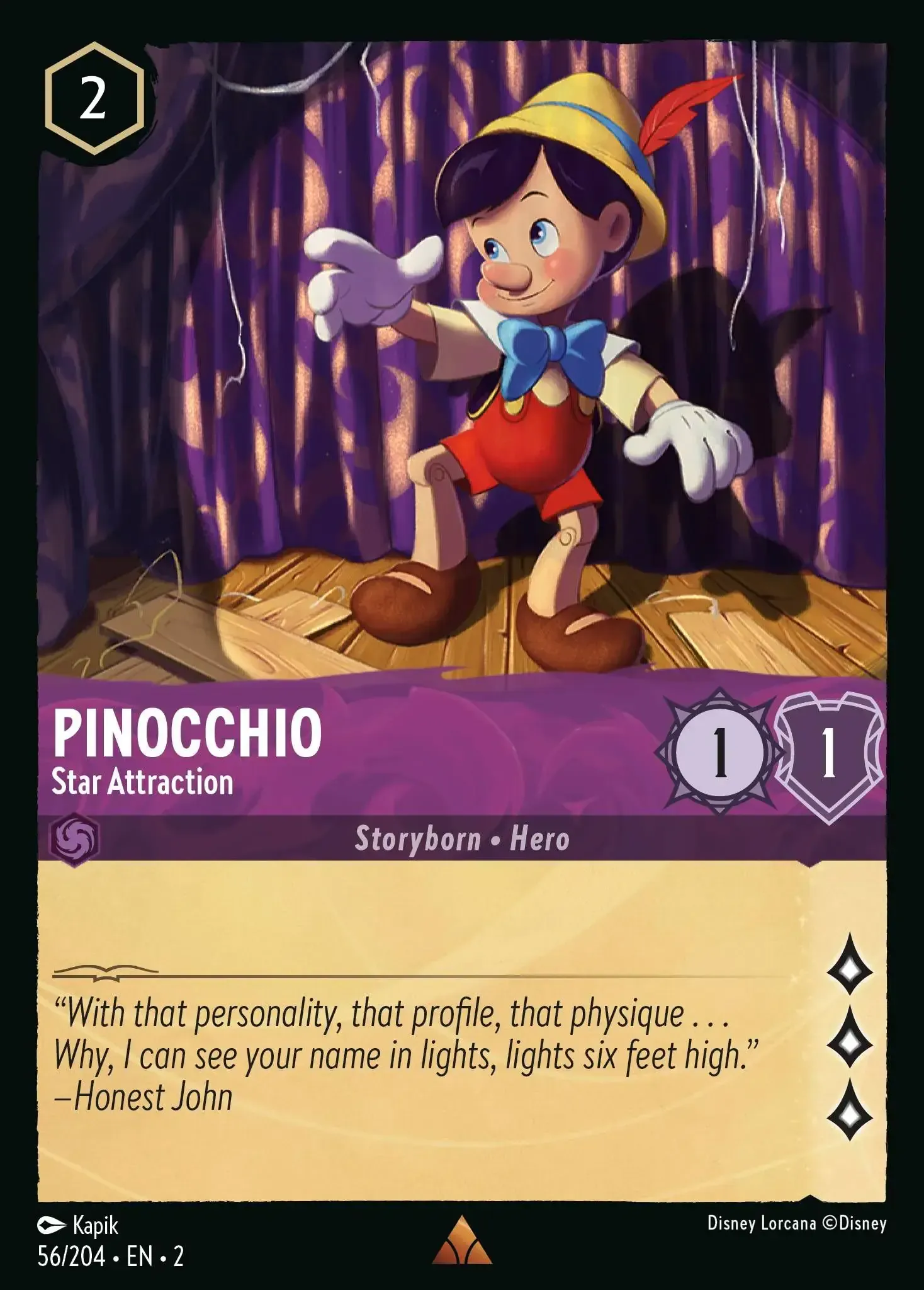 Pinocchio - Star Attraction · Rise of the Floodborn 56/204