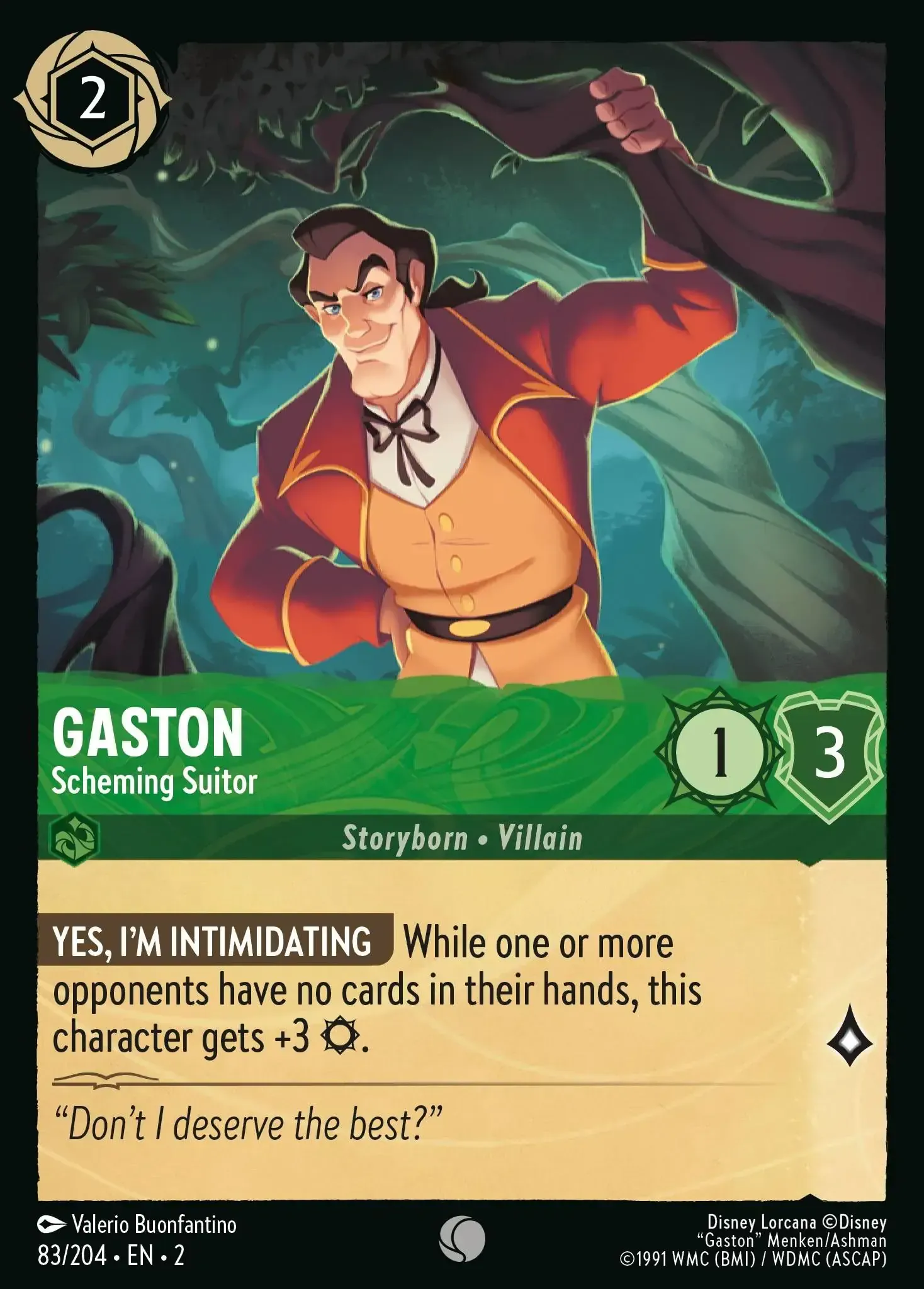 Gaston - Scheming Suitor · Rise of the Floodborn 83/204