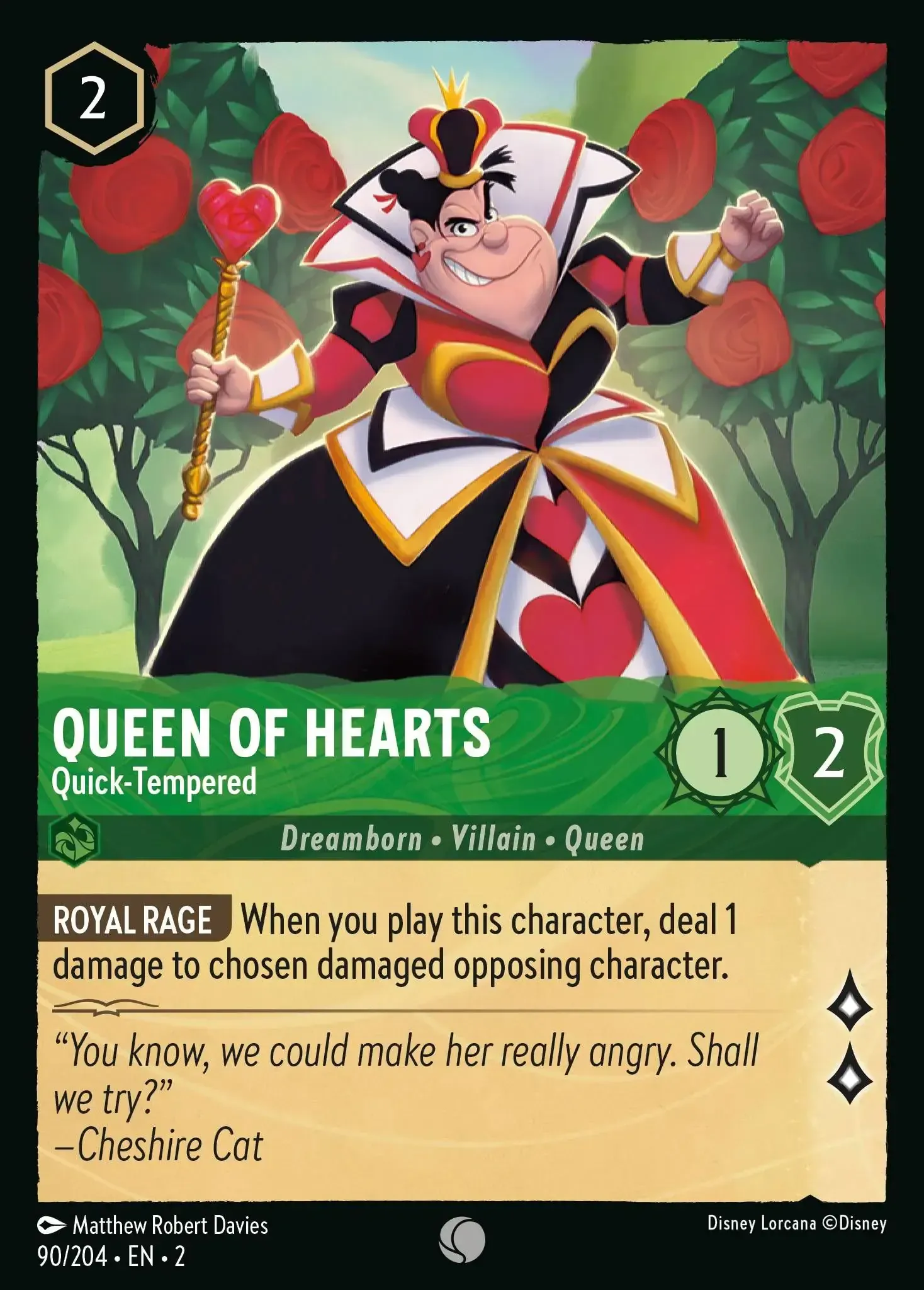 Queen of Hearts - Quick-Tempered · Rise of the Floodborn 90/204