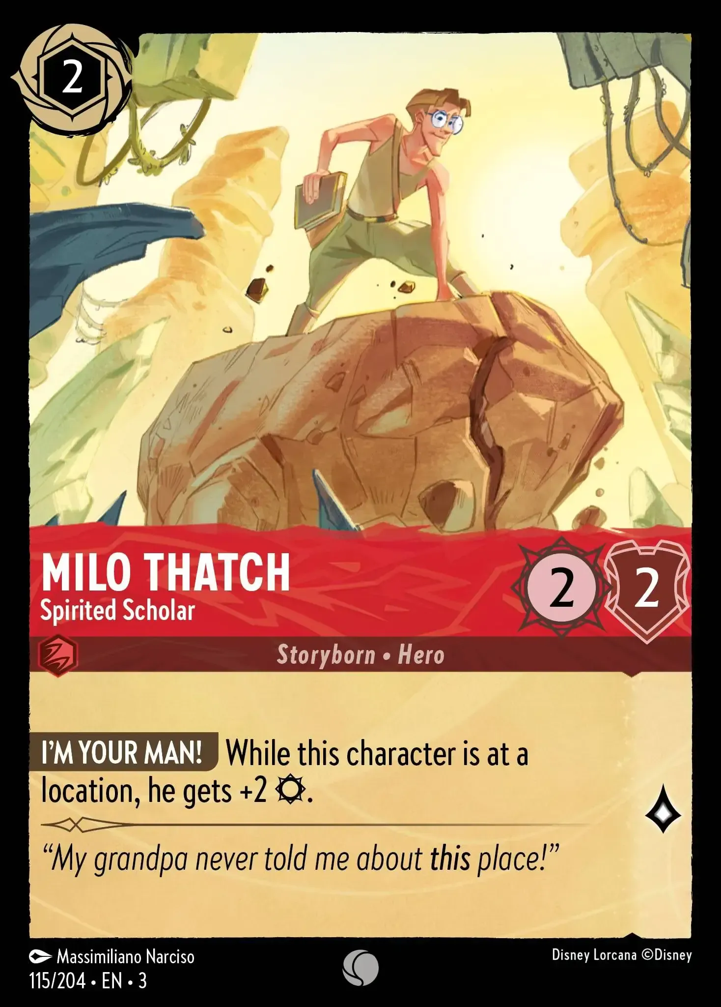 Milo Thatch - Spirited Scholar · Into the Inklands 115/208