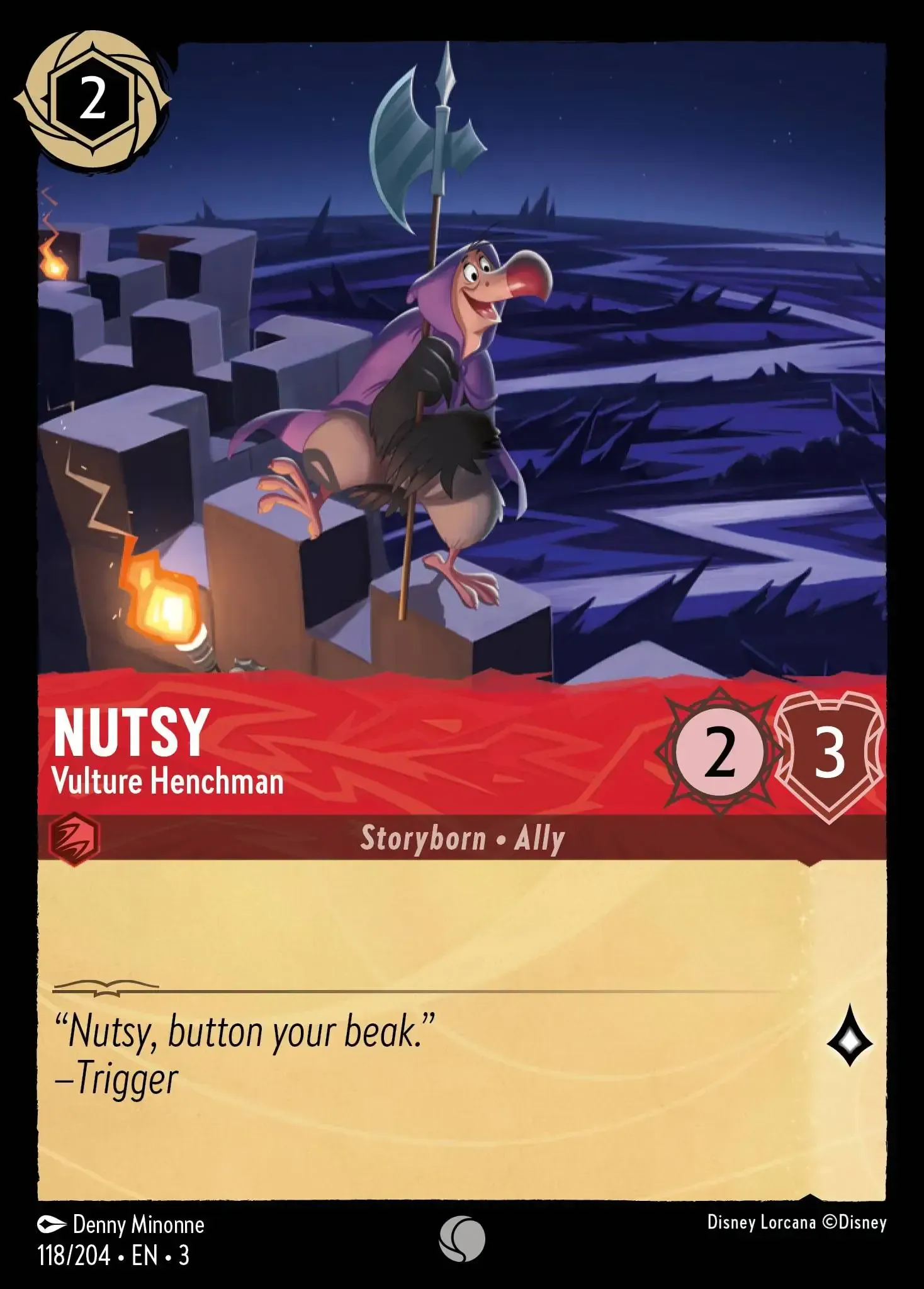 Nutsy - Vulture Henchman · Into the Inklands 118/208