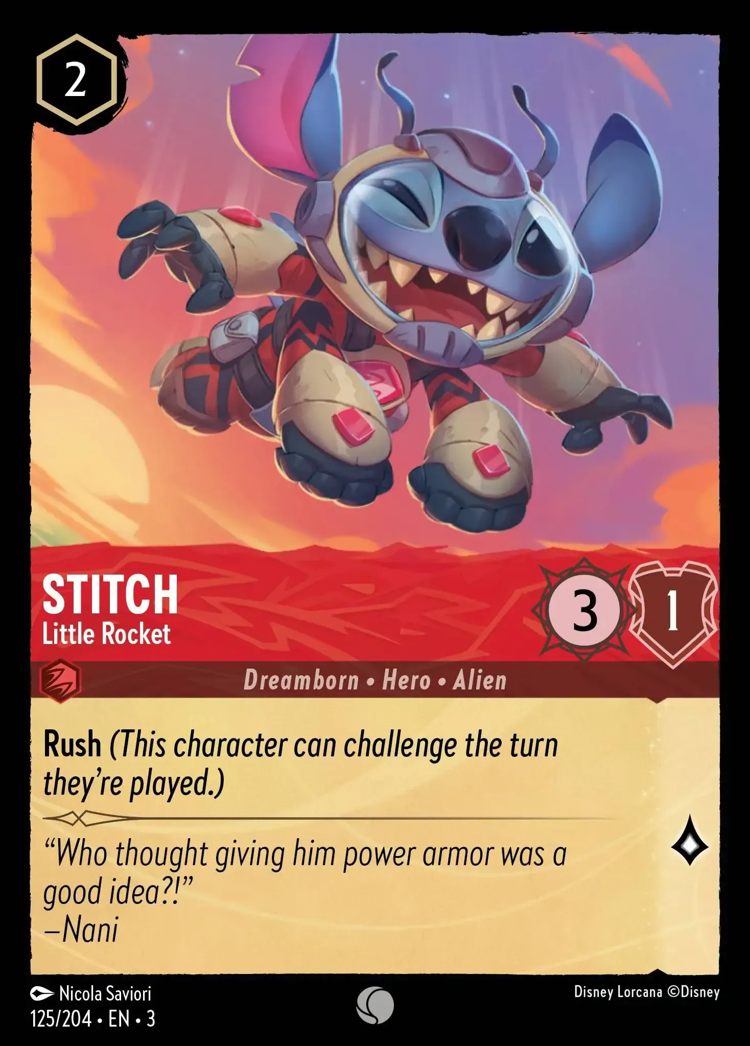 Stitch - Little Rocket · Into the Inklands 125/208