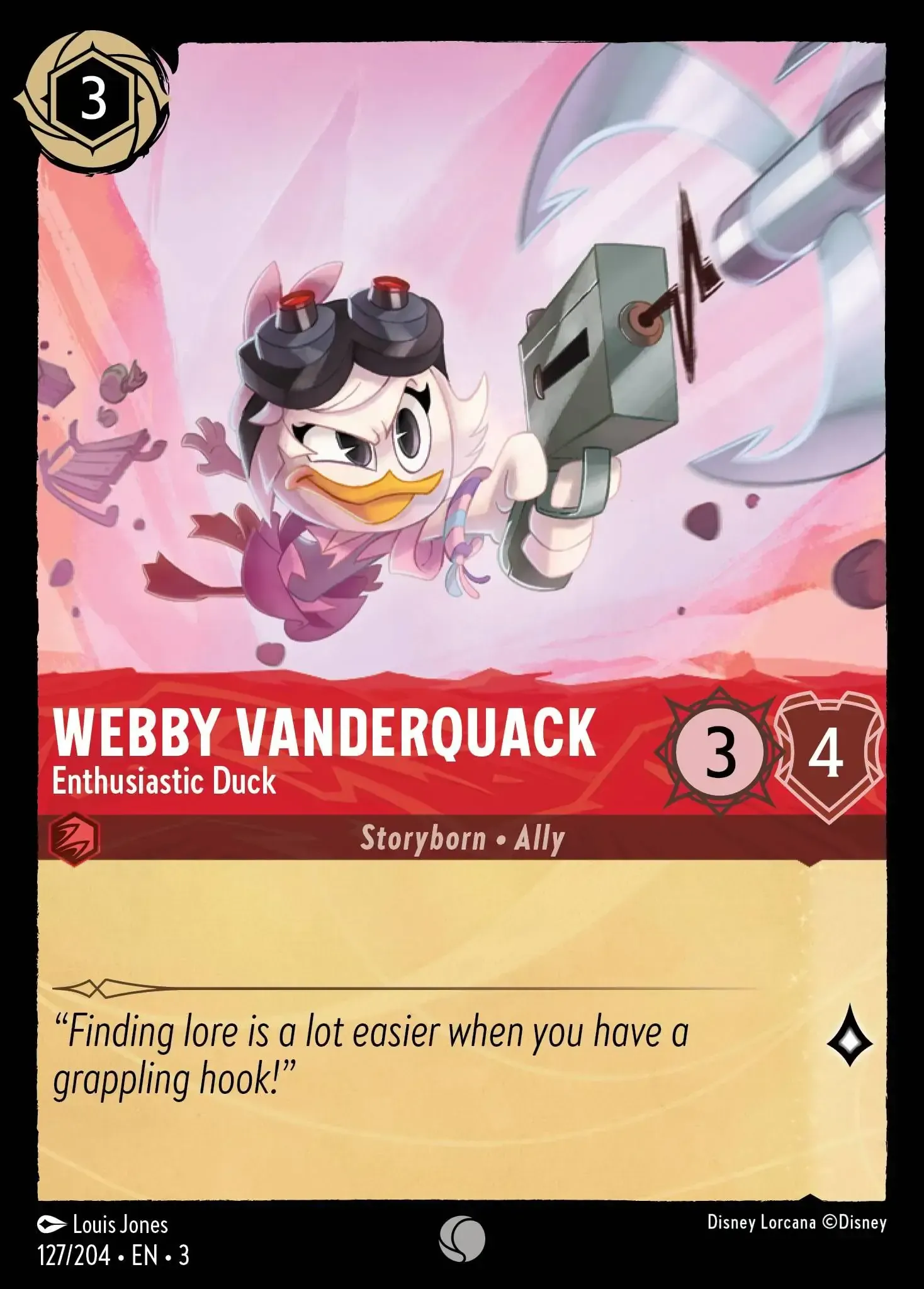 Webby Vanderquack - Enthusiastic Duck · Into the Inklands 127/208