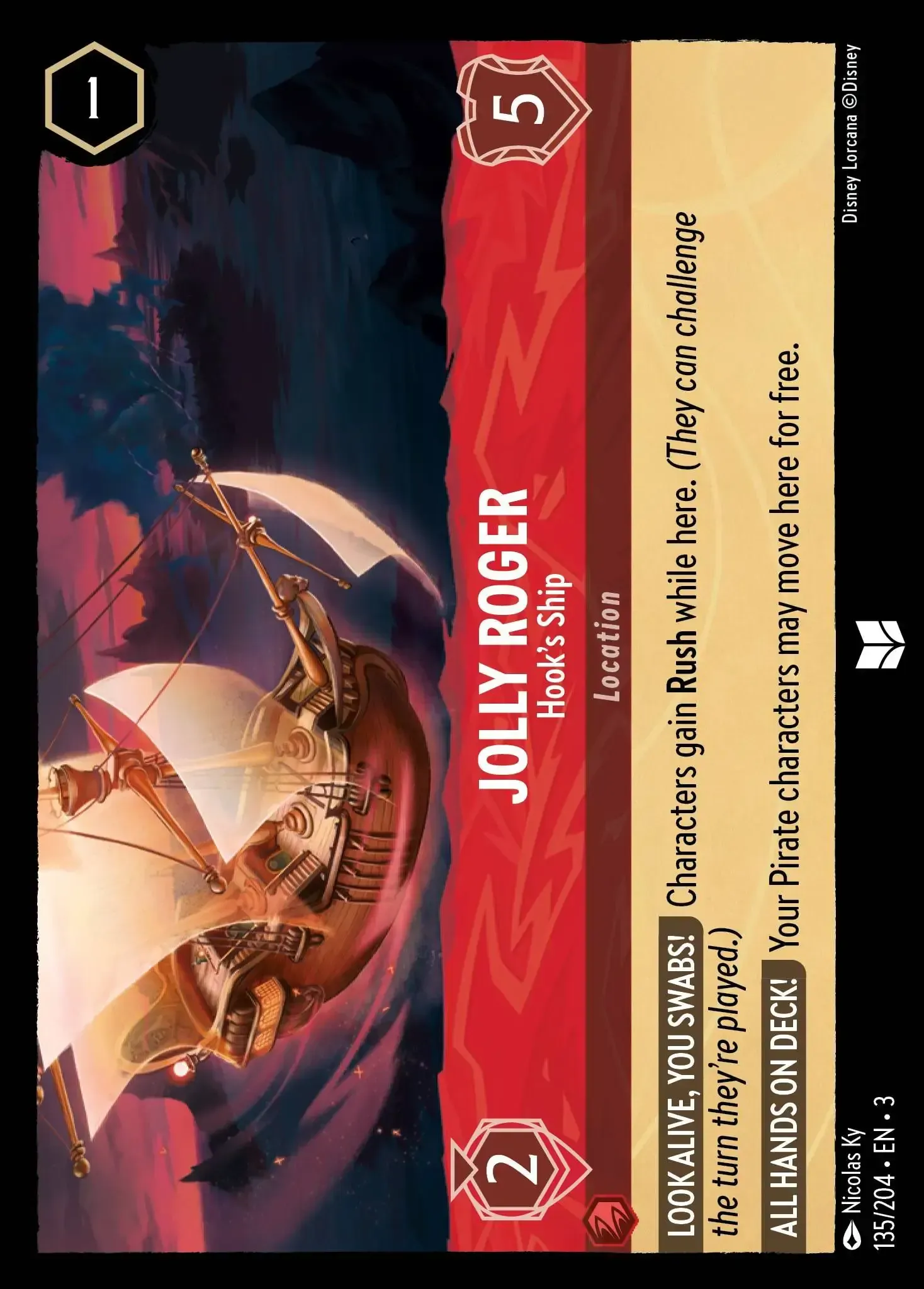 Jolly Roger - Hook's Ship · Into the Inklands 135/208