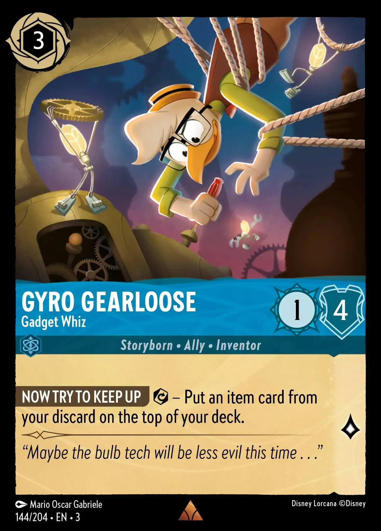 Gyro Gearloose - Gadget Whiz · Into the Inklands 144/208