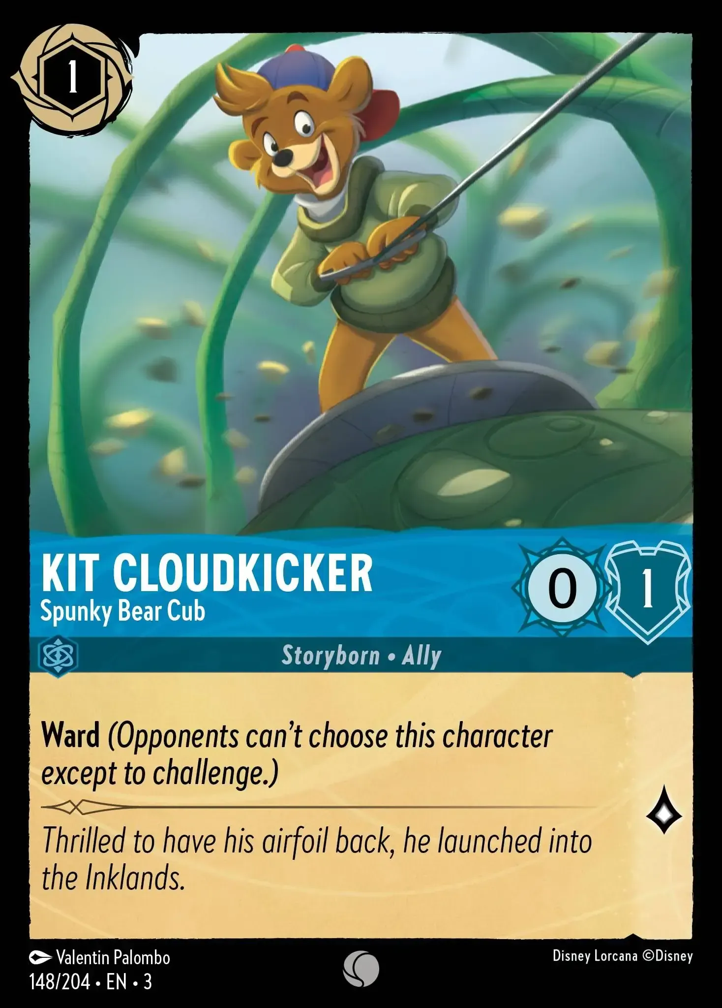 Kit Cloudkicker - Spunky Bear Cub · Into the Inklands 148/208