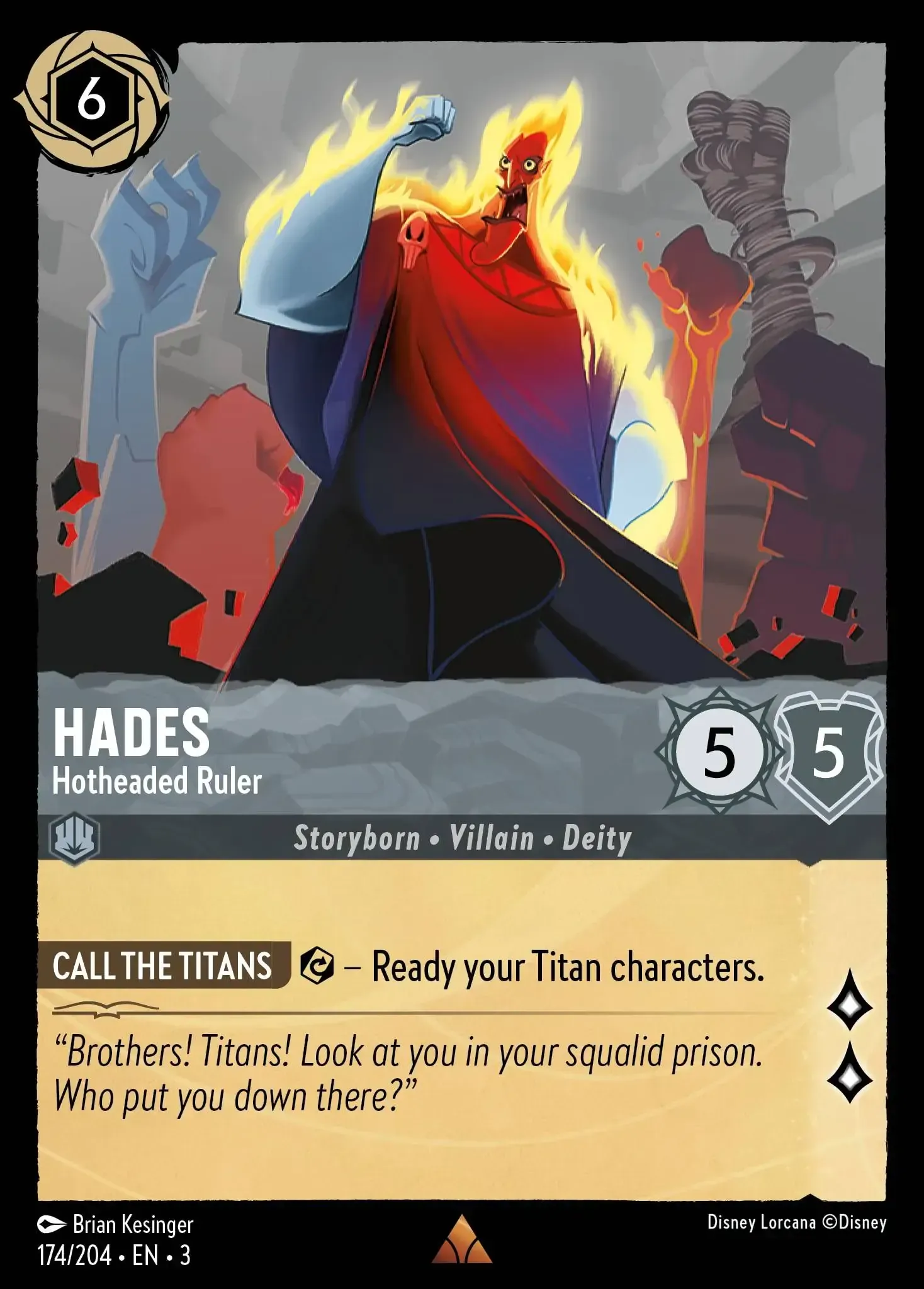 Hades - Hotheaded Ruler · Into the Inklands 174/208