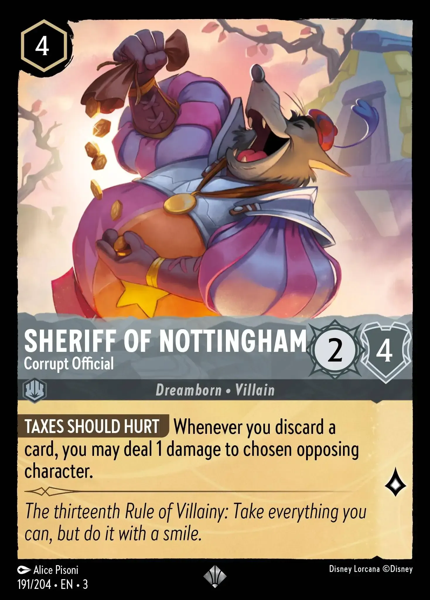 Sheriff of Nottingham - Corrupt Official · Into the Inklands 191/208