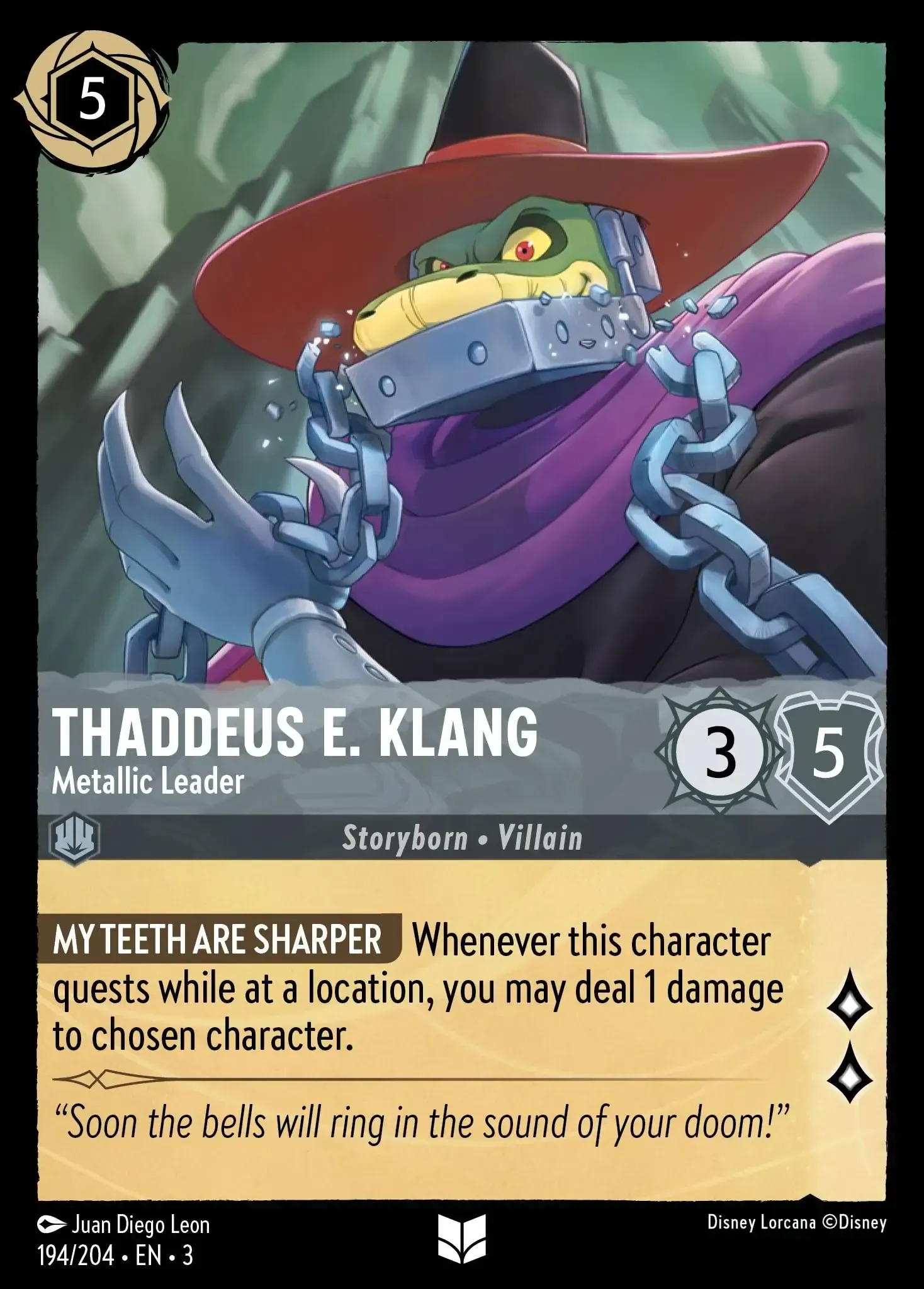 Thaddeus E. Klang - Metallic Leader · Into the Inklands 194/208