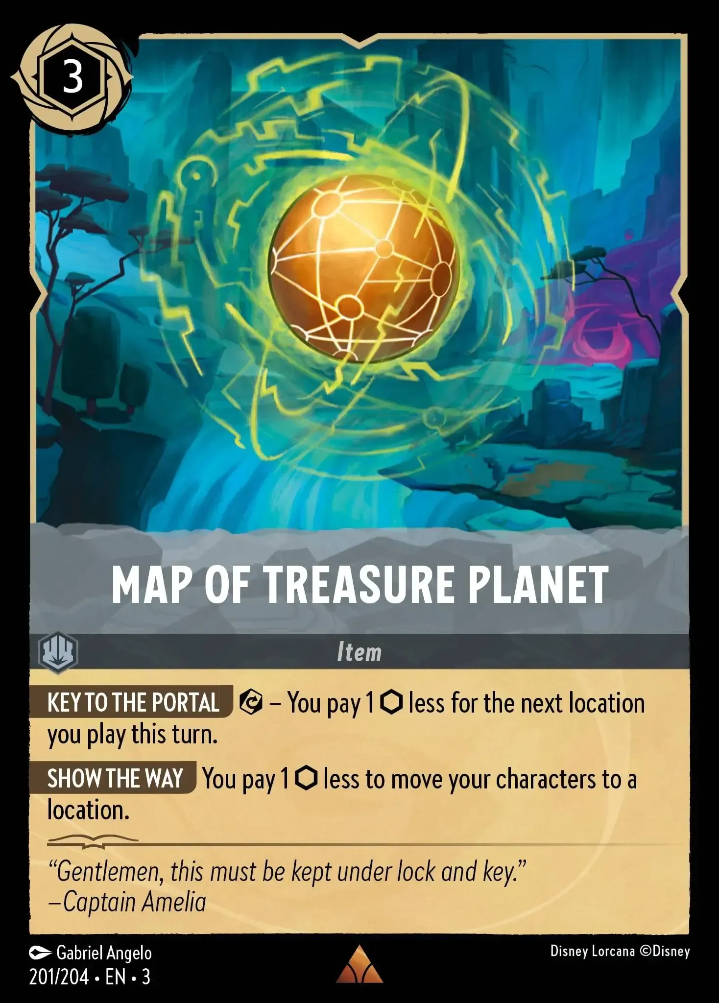 Map of Treasure Planet · Into the Inklands 201/208