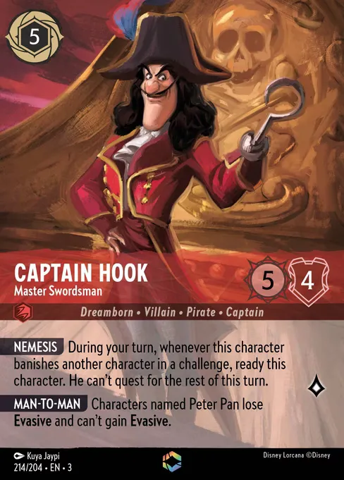 Captain Hook - Master Swordsman · Into the Inklands 214/208